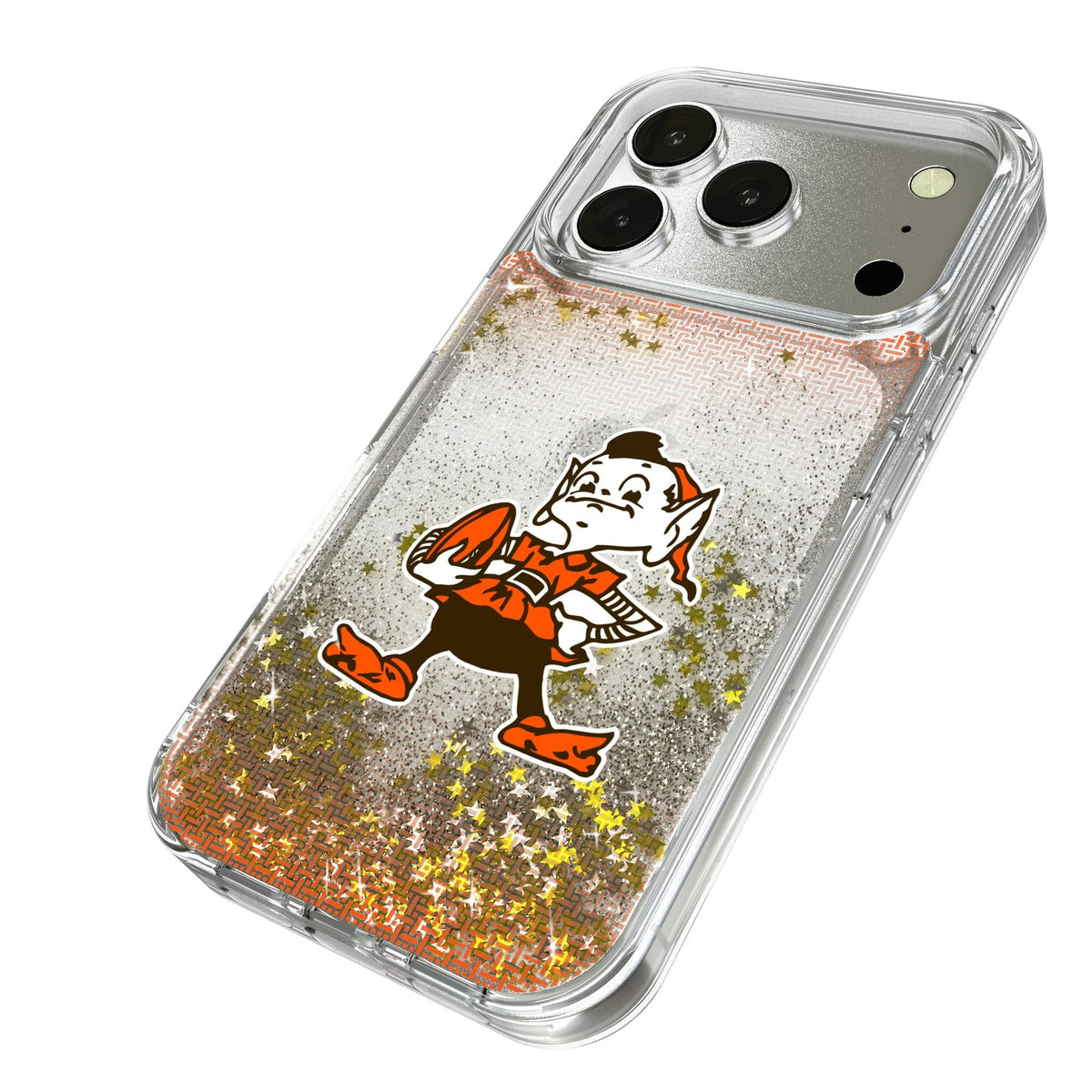 Cleveland Browns Historic Collection Linen Glitter Phone Case for Apple iPhone 17 Series