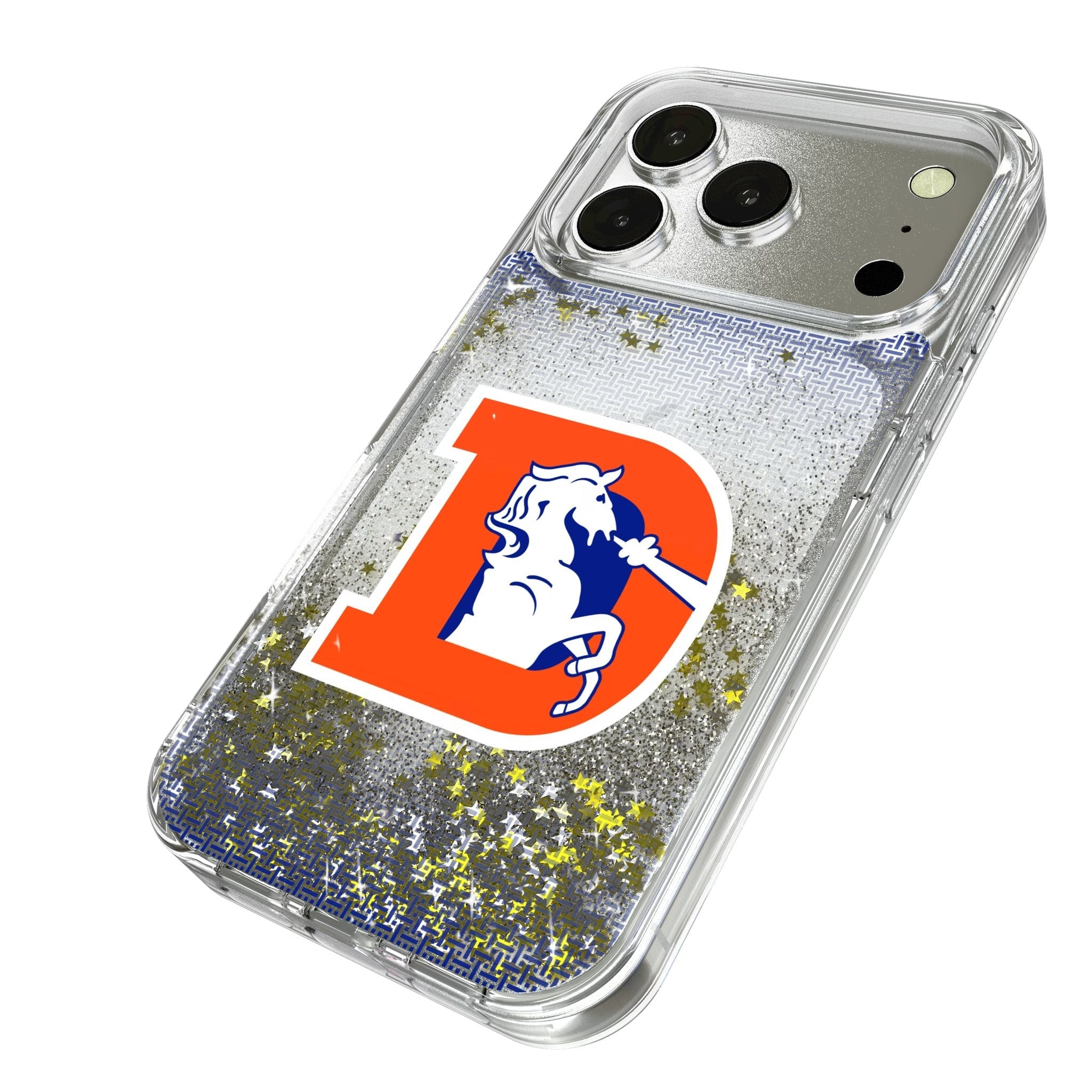Denver Broncos 1993-1996 Historic Collection Linen Glitter Phone Case for Apple iPhone 17 Series 2