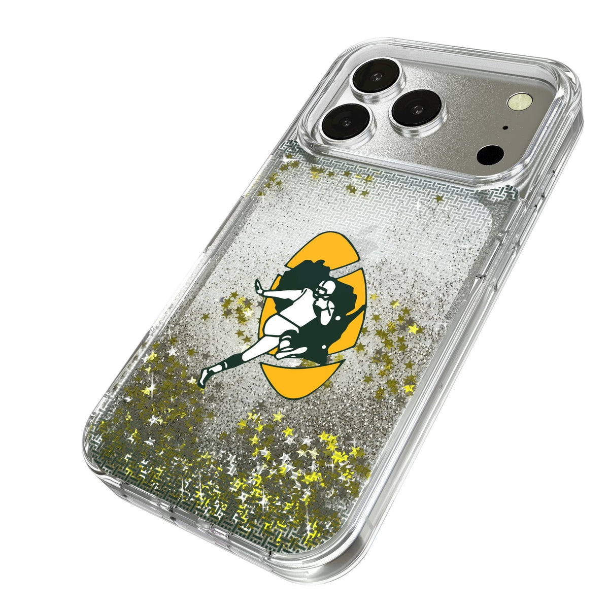 Green Bay Packers Historic Collection Linen Glitter Phone Case for Apple iPhone 17 Series