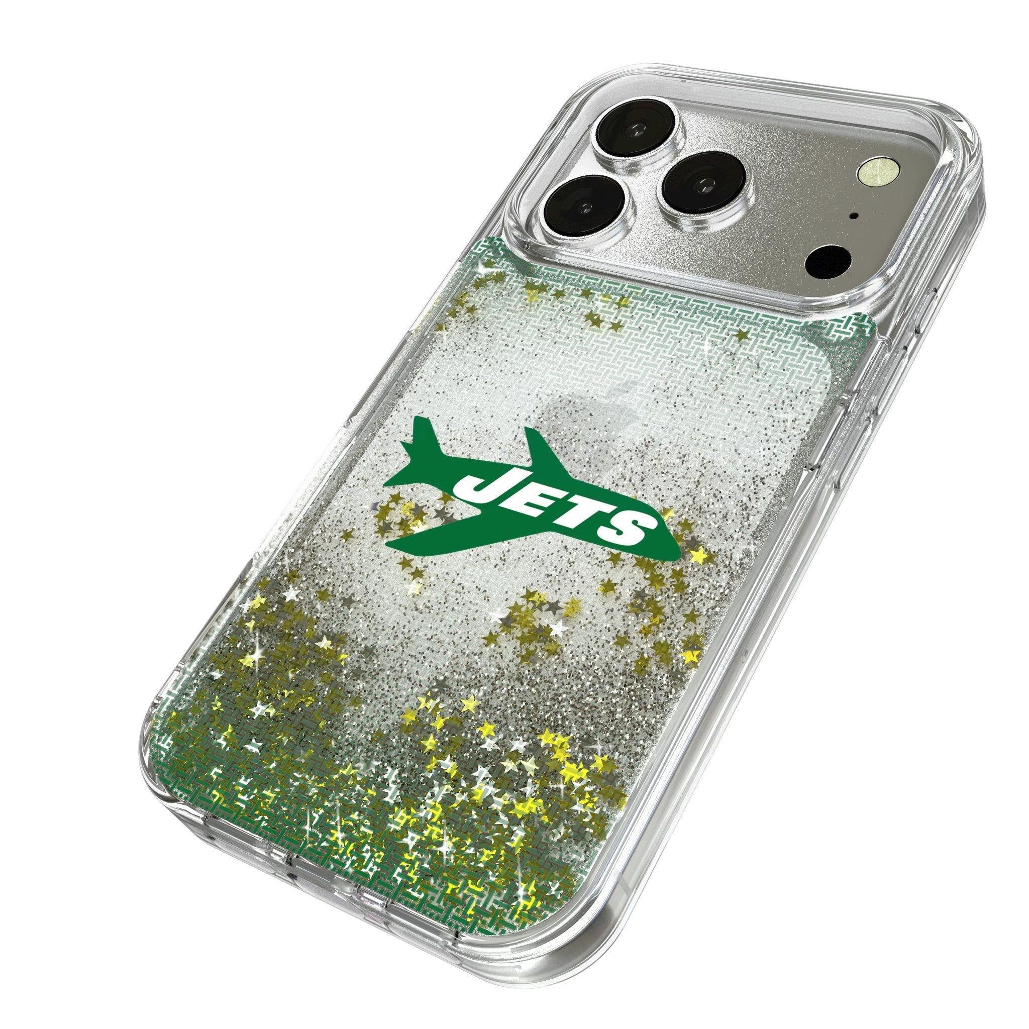 New York Jets 1963 Historic Collection Linen Glitter Phone Case for Apple iPhone 17 Series 2
