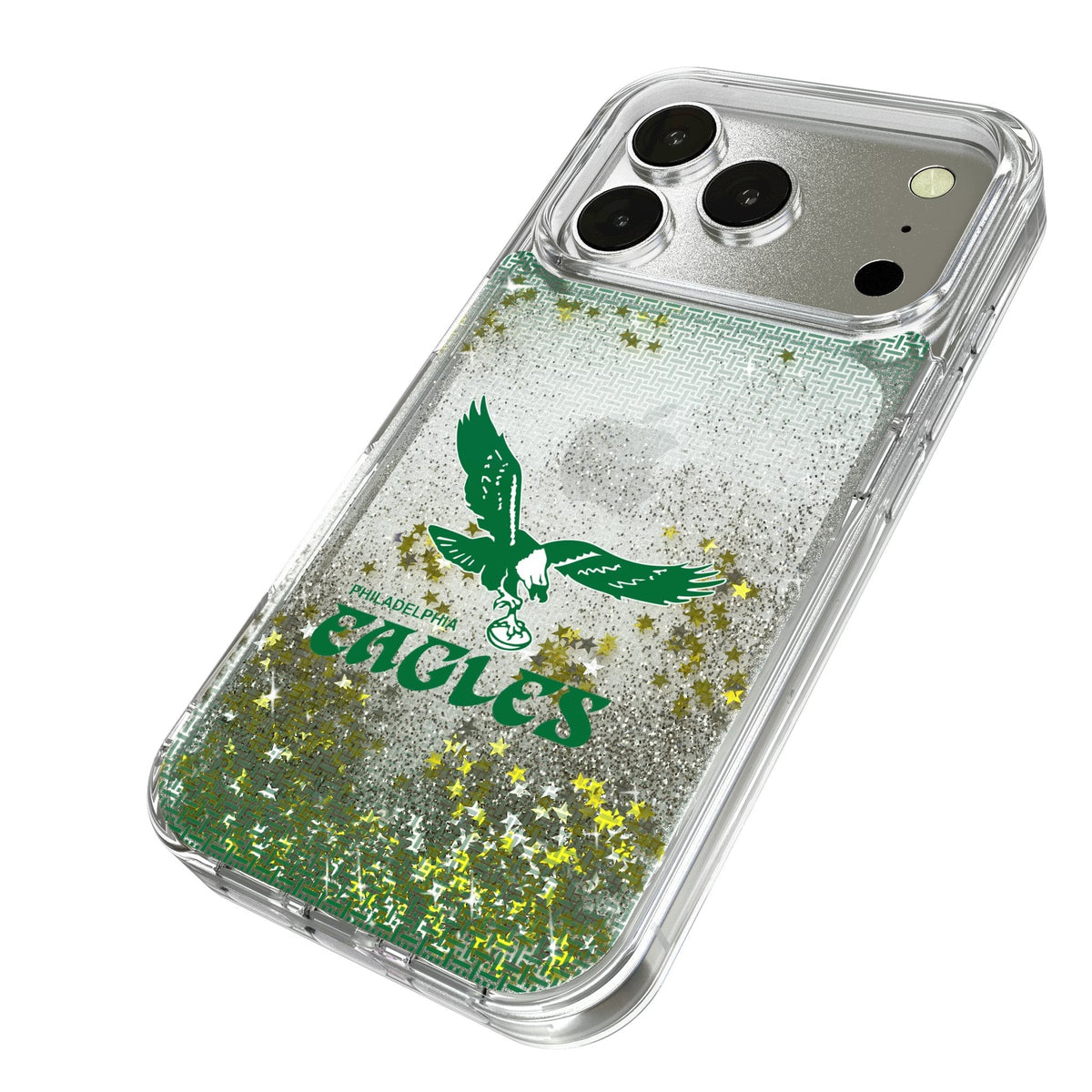 Philadelphia Eagles 1973-1995 Historic Collection Linen Glitter Phone Case for Apple iPhone 17 Series 2