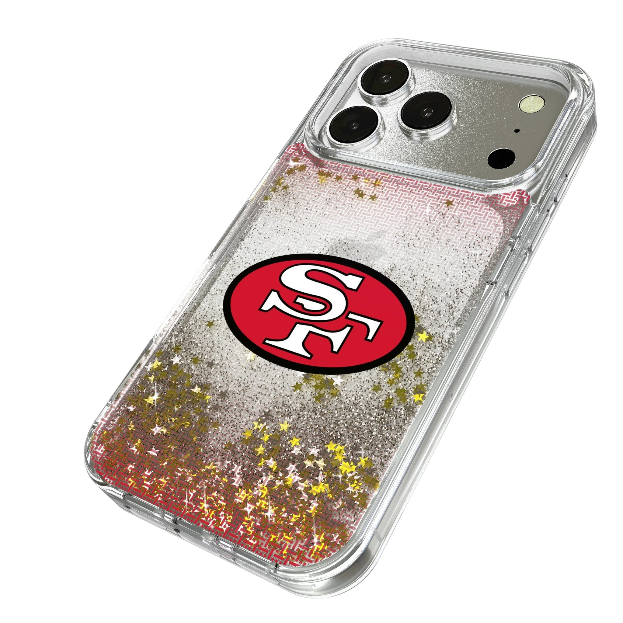 San Francisco 49ers Historic Collection Linen Glitter Phone Case for Apple iPhone 17 Series 2