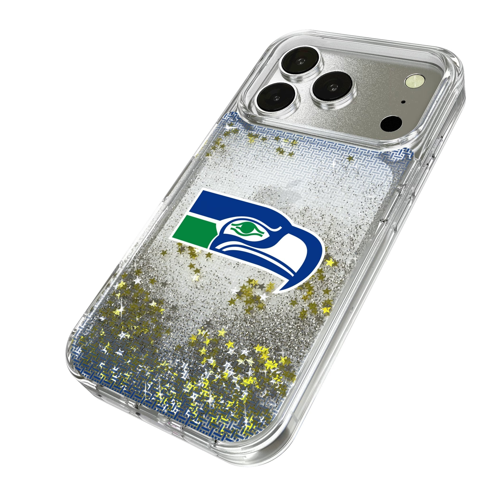 Seattle Seahawks Historic Collection Linen Glitter Phone Case for Apple iPhone 17 Series 2
