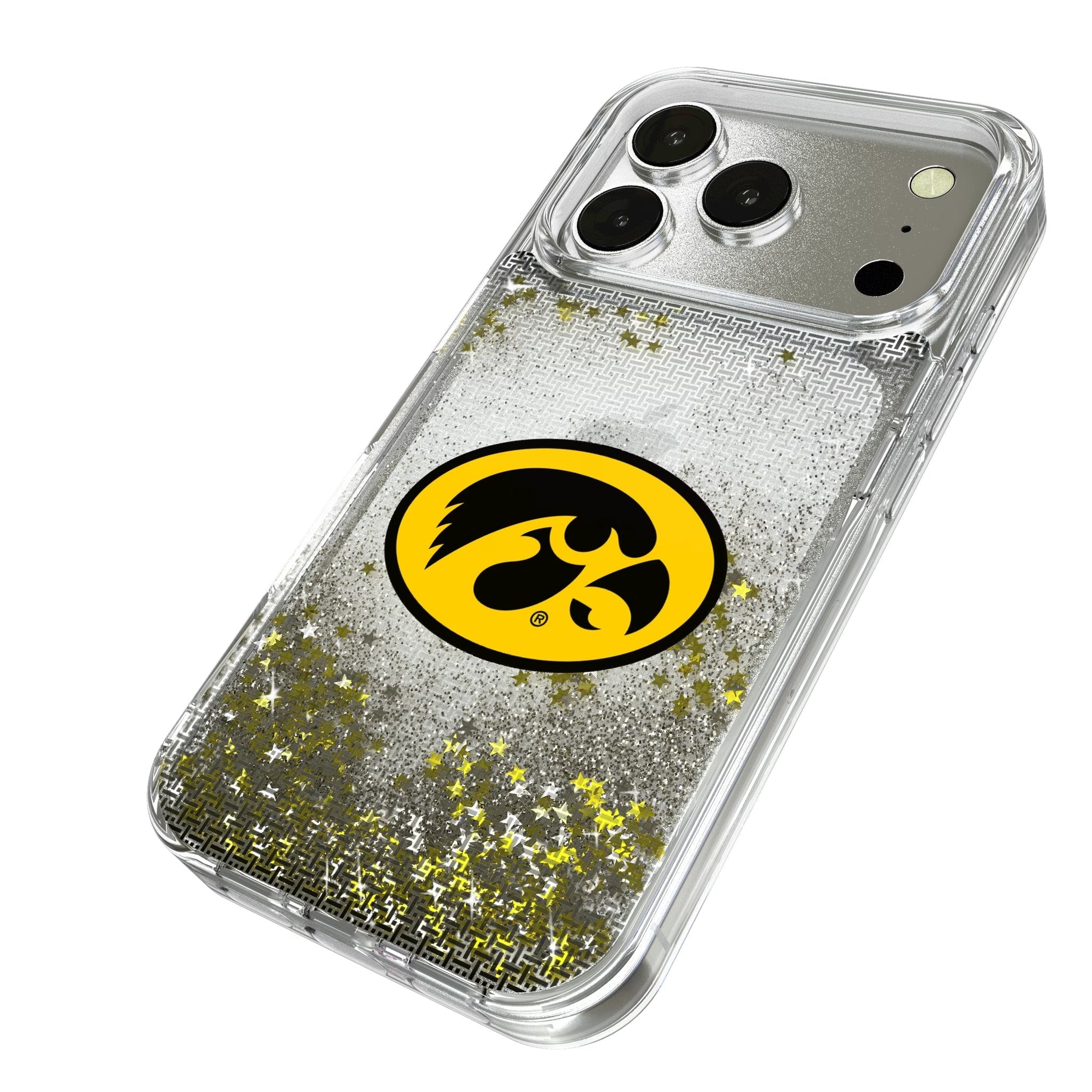 University of Iowa Hawkeyes Linen Glitter Phone Case for Apple iPhone 17 Series 2