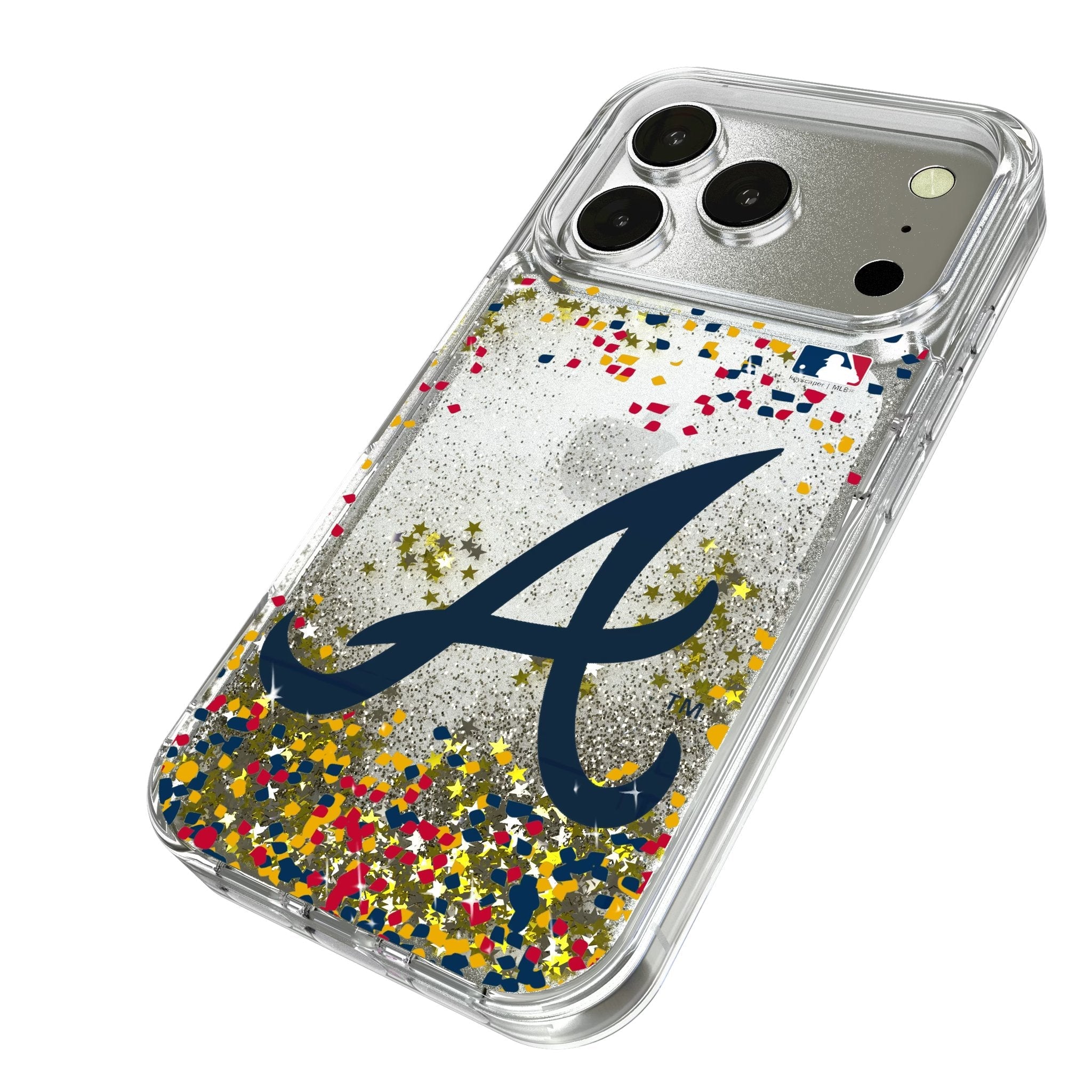 Atlanta Braves Confetti Glitter Phone Case for Apple iPhone 17 Series