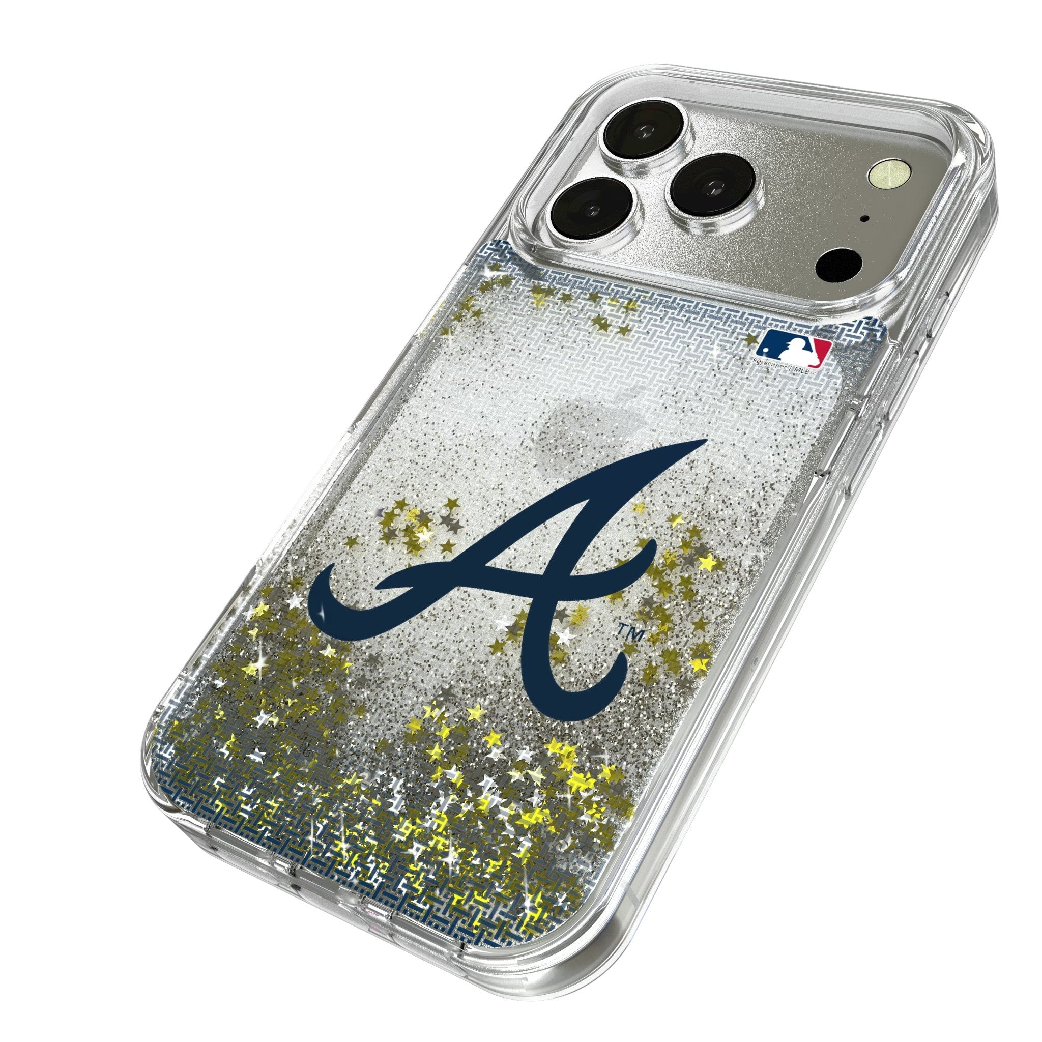 Atlanta Braves Linen Glitter Phone Case for Apple iPhone 17 Series