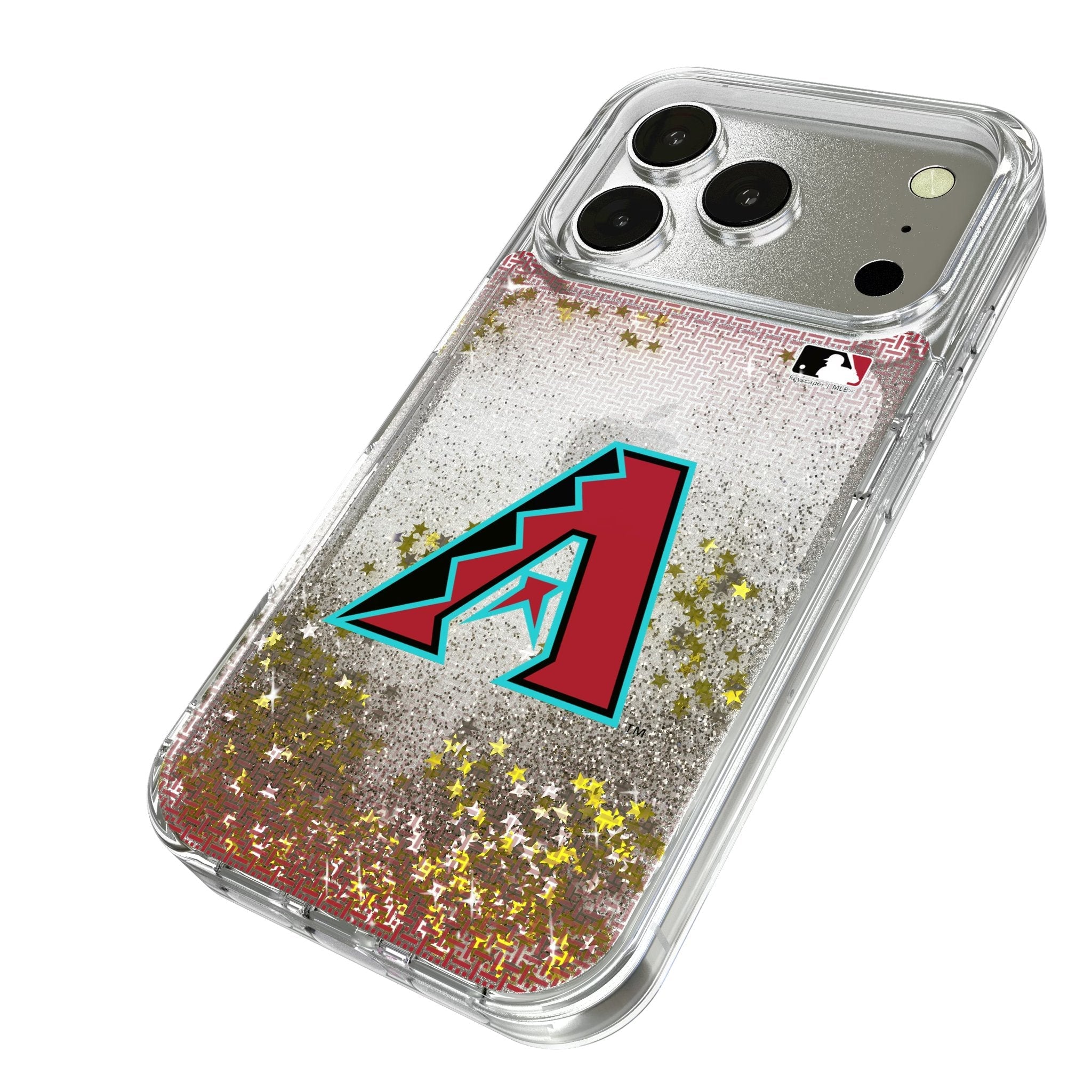 Arizona Diamondbacks Linen Glitter Phone Case for Apple iPhone 17 Series
