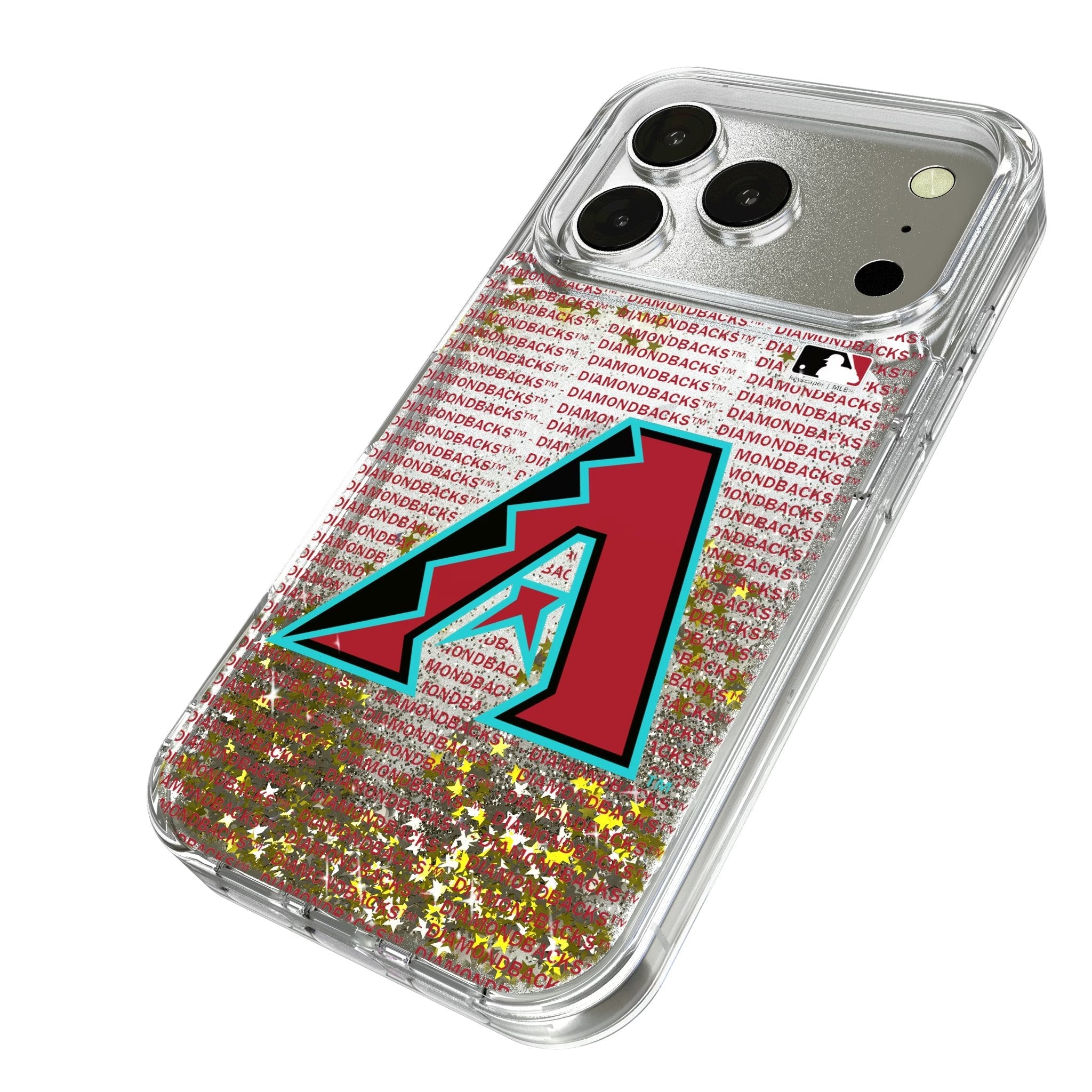 Arizona Diamondbacks Text Backdrop Glitter Phone Case for Apple iPhone 17 Series