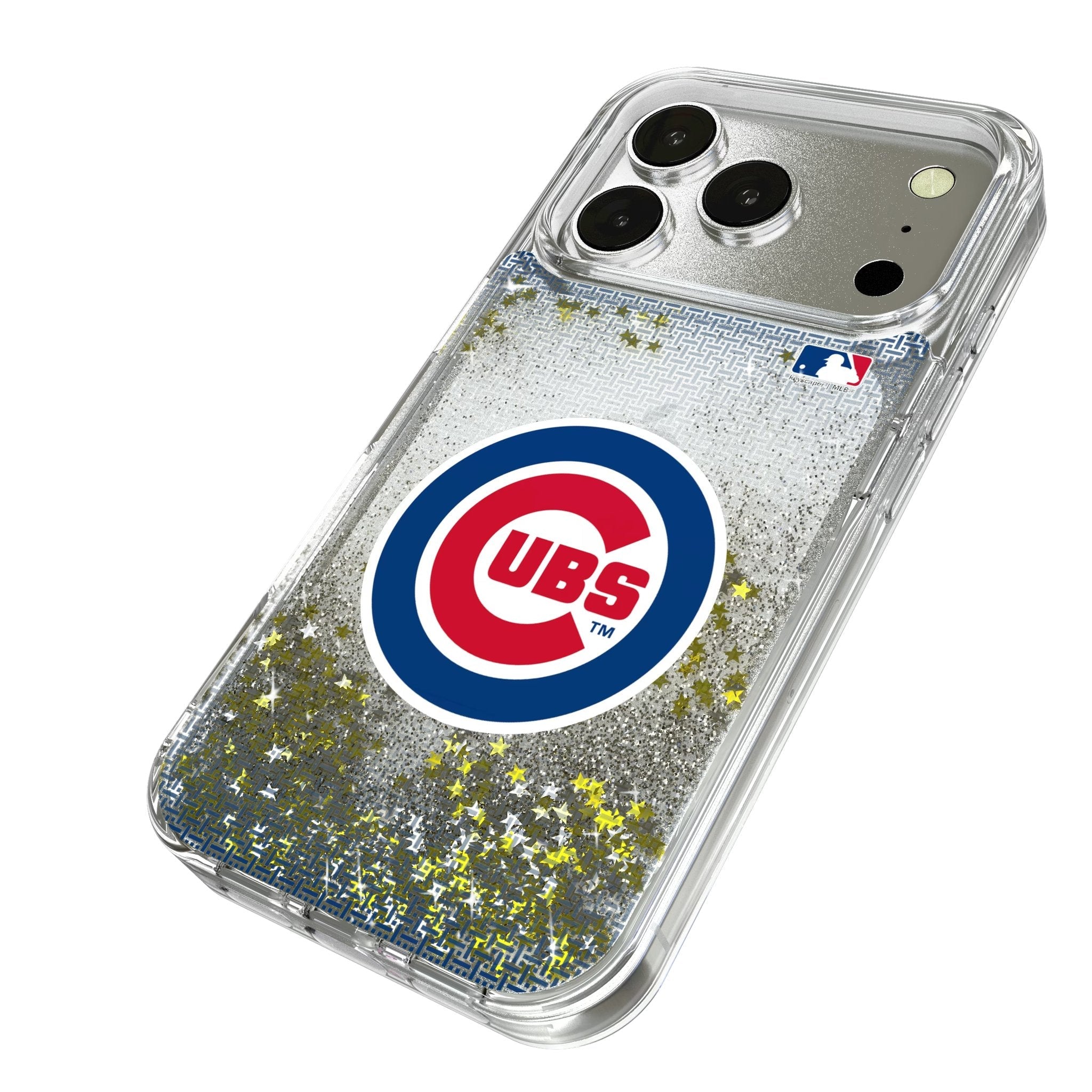 Chicago Cubs Linen Glitter Phone Case for Apple iPhone 17 Series
