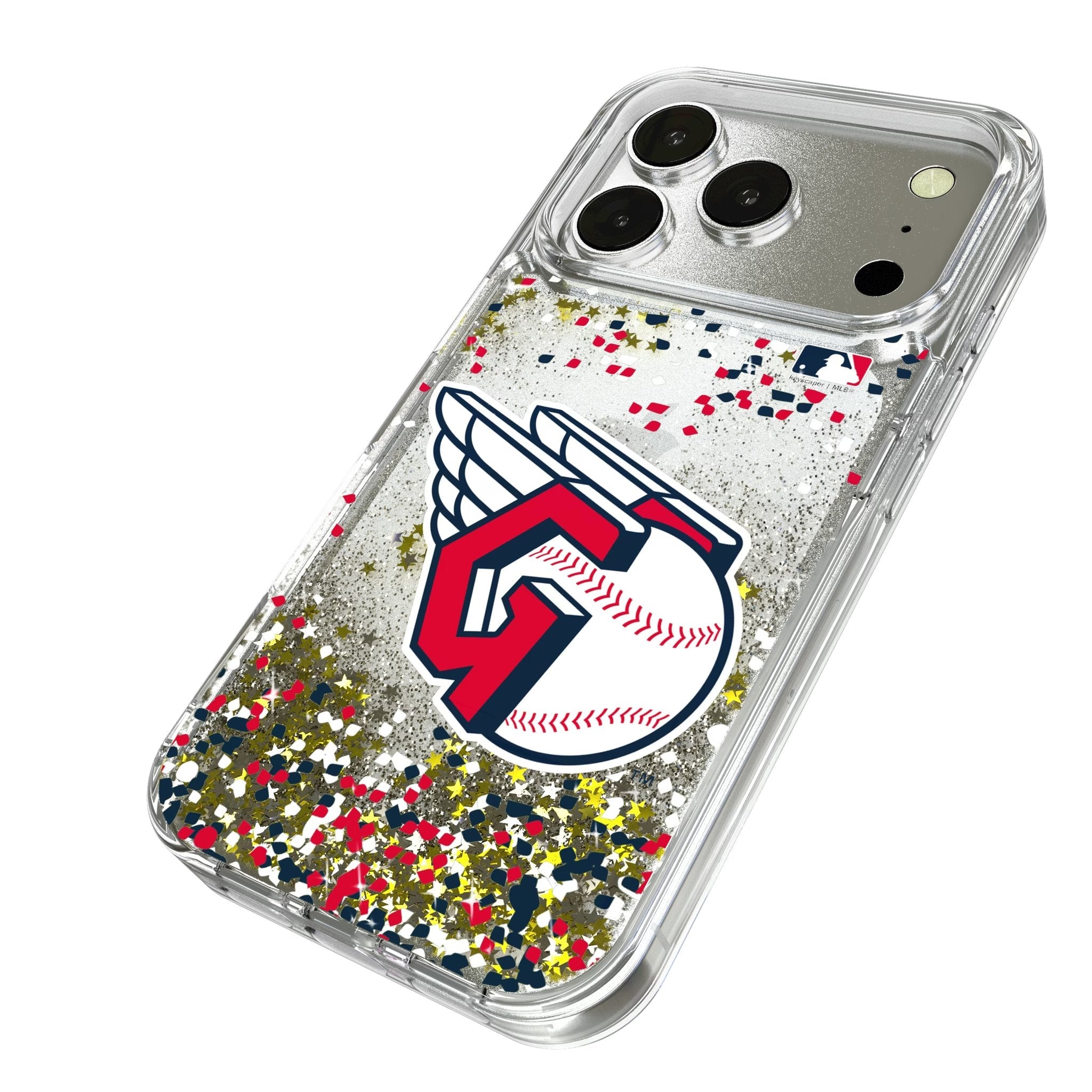 Cleveland Guardians Confetti Glitter Phone Case for Apple iPhone 17 Series