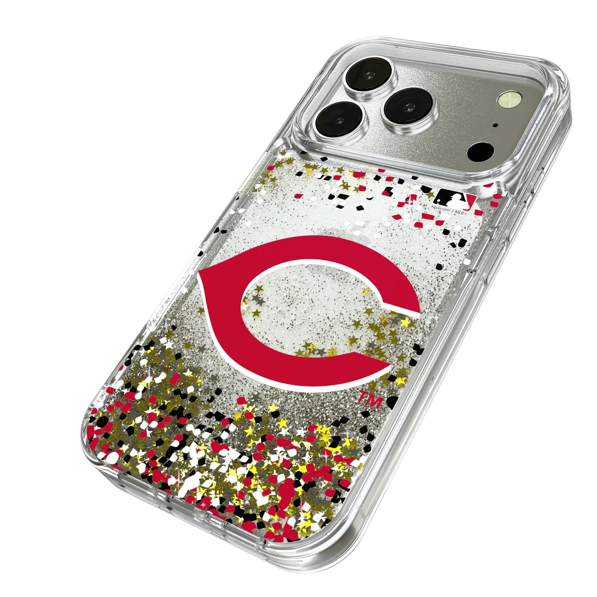 Cincinnati Reds Confetti Glitter Phone Case for Apple iPhone 17 Series 2