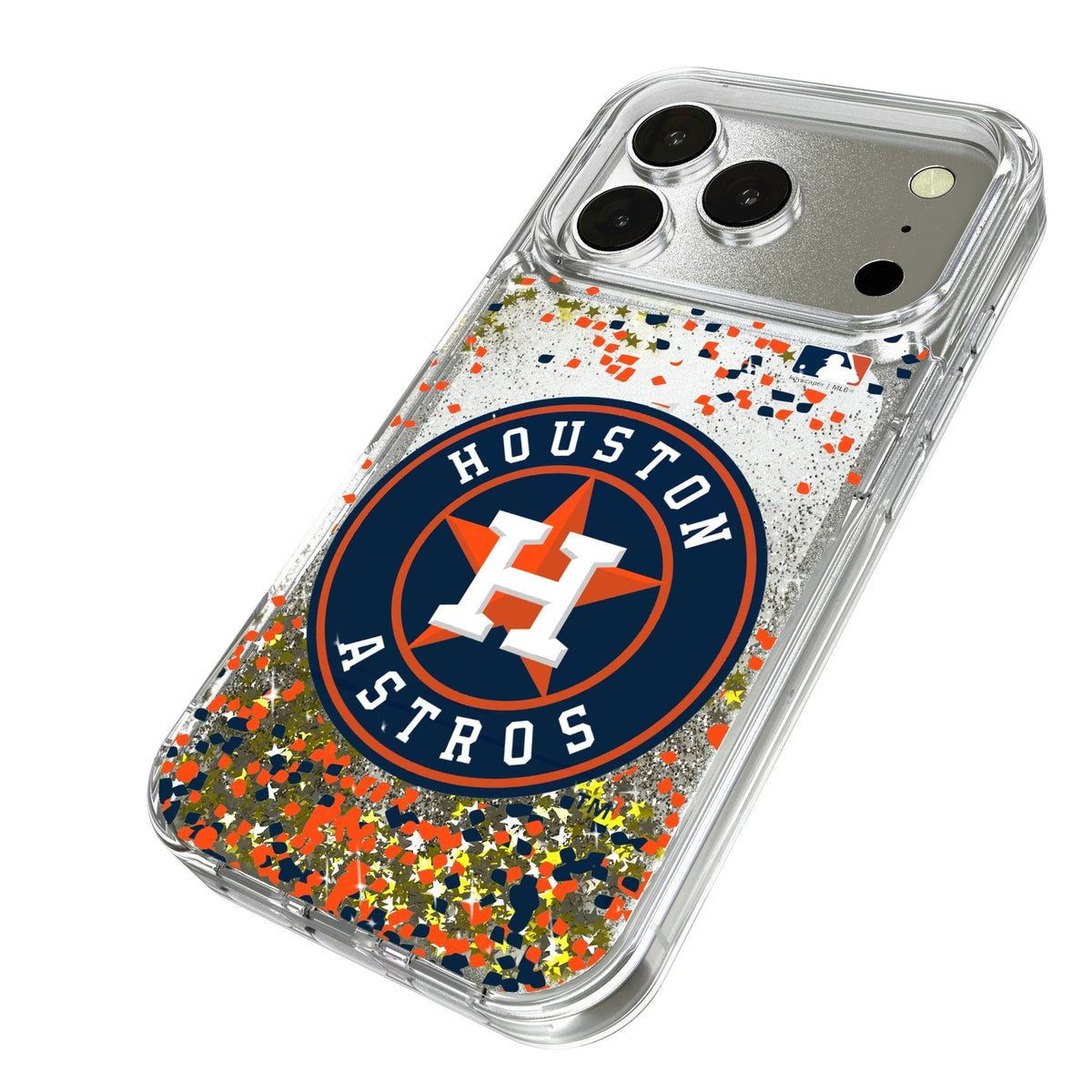 Houston Astros Confetti Glitter Phone Case for Apple iPhone 17 Series 2