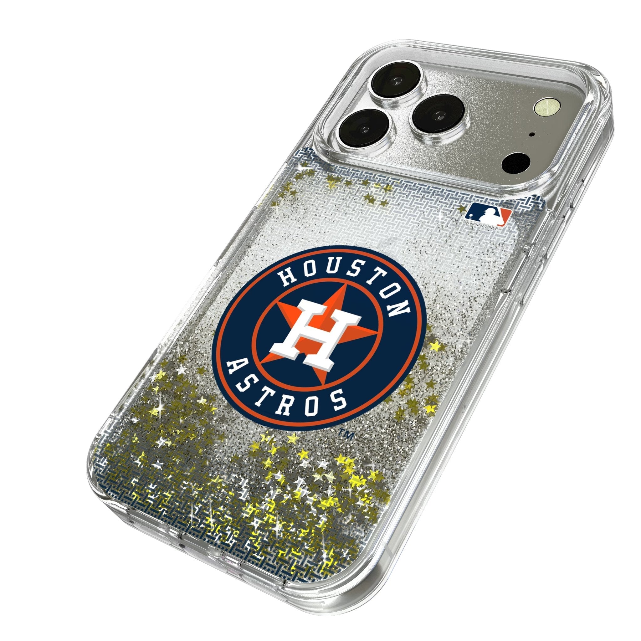 Houston Astros Linen Glitter Phone Case for Apple iPhone 17 Series 2