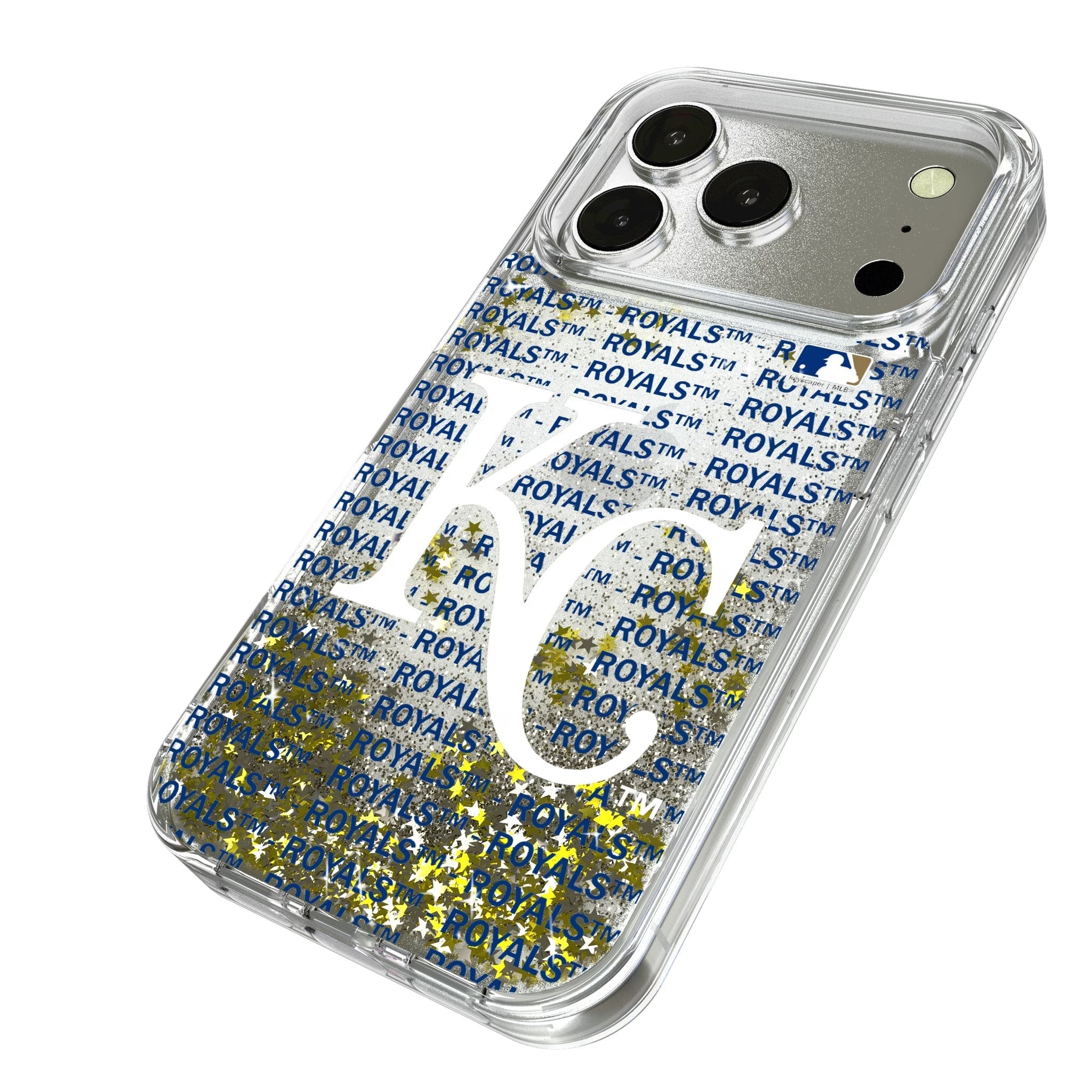 Kansas City Royals Text Backdrop Glitter Phone Case for Apple iPhone 17 Series 2