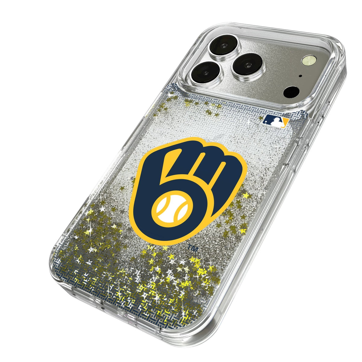 Milwaukee Brewers Linen Glitter Phone Case for Apple iPhone 17 Series