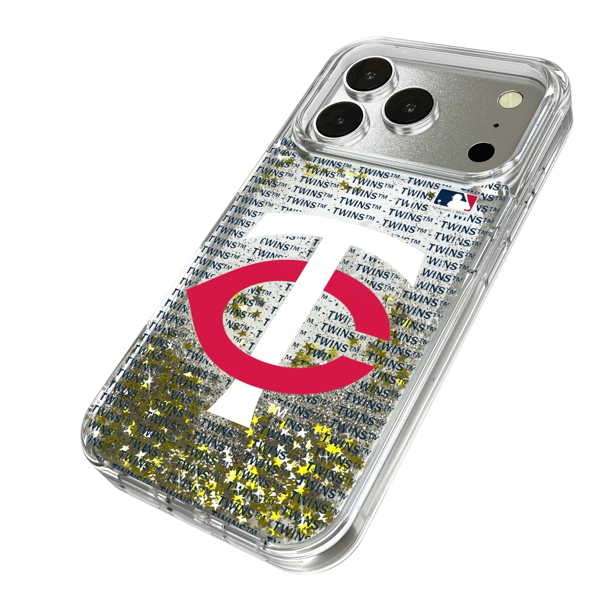 Minnesota Twins Text Backdrop Glitter Phone Case for Apple iPhone 17 Series