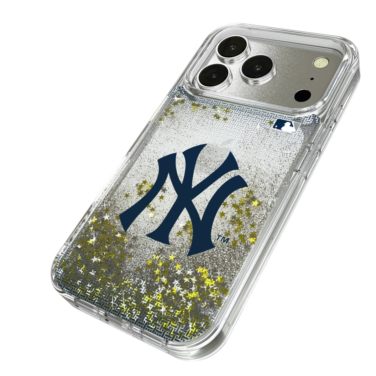 New York Yankees Linen Glitter Phone Case for Apple iPhone 17 Series
