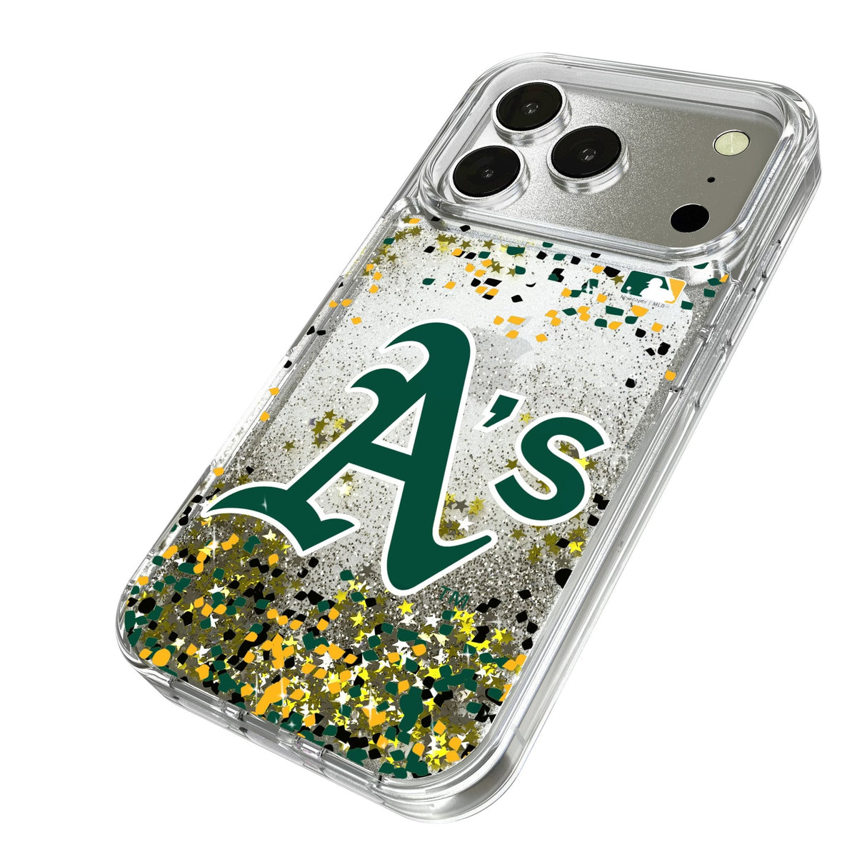 Oakland Athletics Confetti Glitter Phone Case for Apple iPhone 17 Series 2
