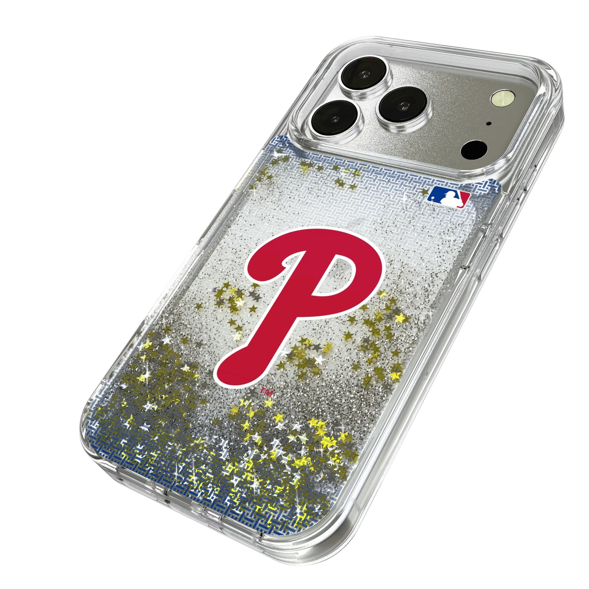 Philadelphia Phillies Linen Glitter Phone Case for Apple iPhone 17 Series 2