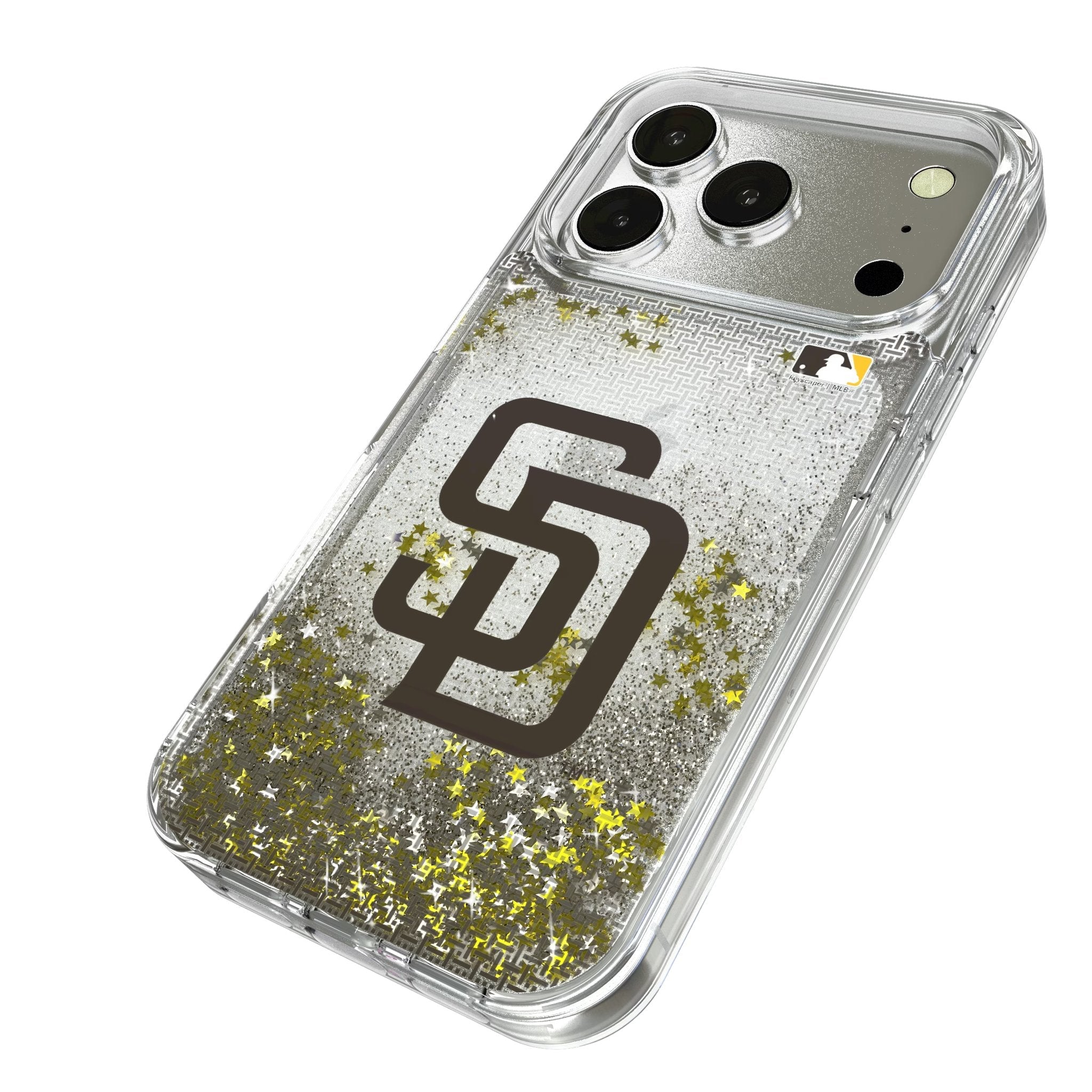 San Diego Padres Linen Glitter Phone Case for Apple iPhone 17 Series