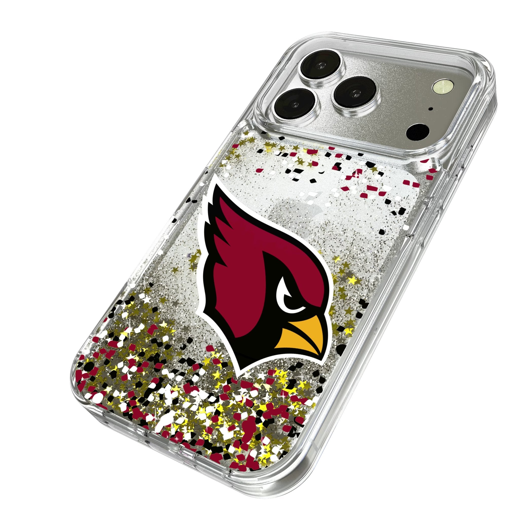 Arizona Cardinals Confetti Glitter Phone Case for Apple iPhone 17 Series
