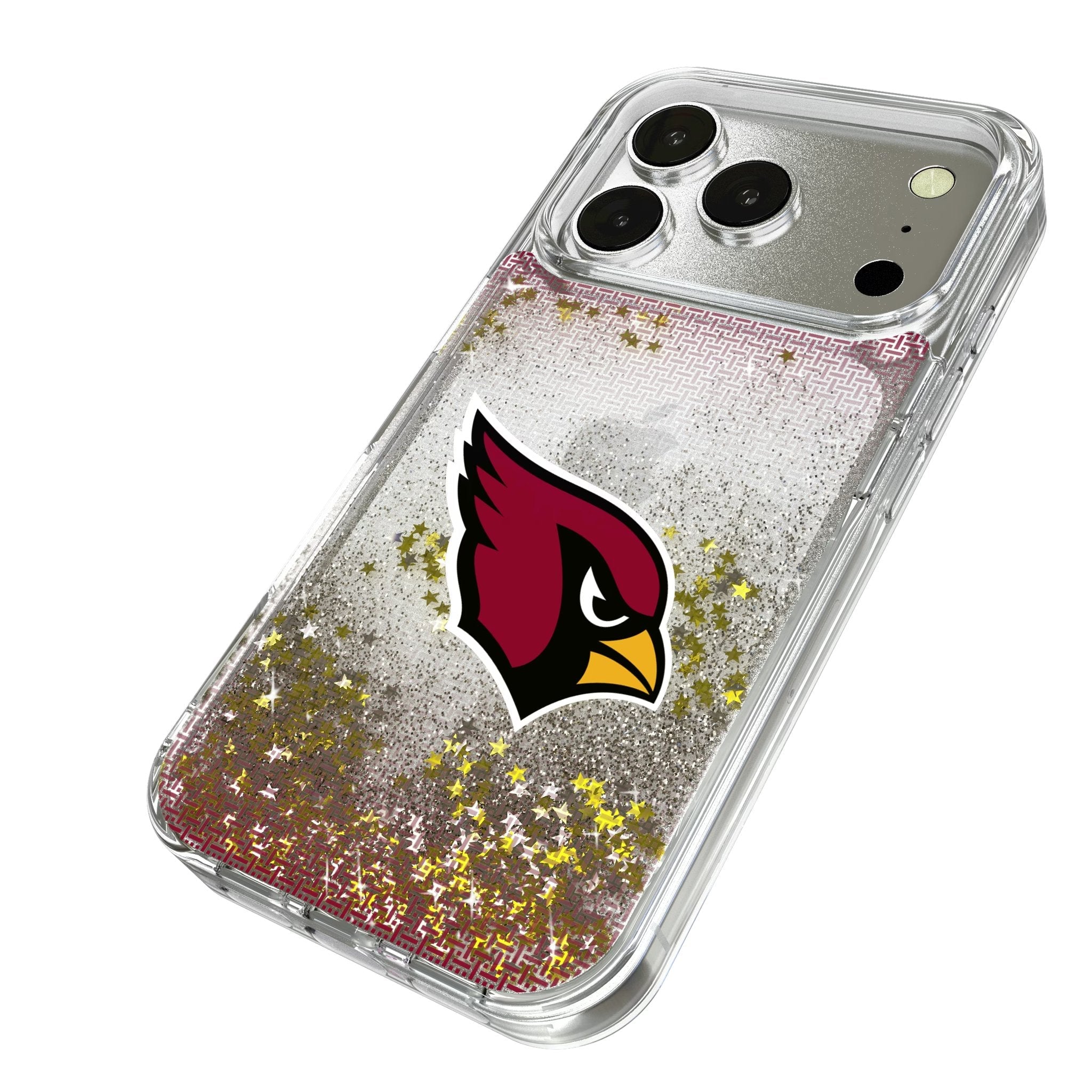 Arizona Cardinals Linen Glitter Phone Case for Apple iPhone 17 Series