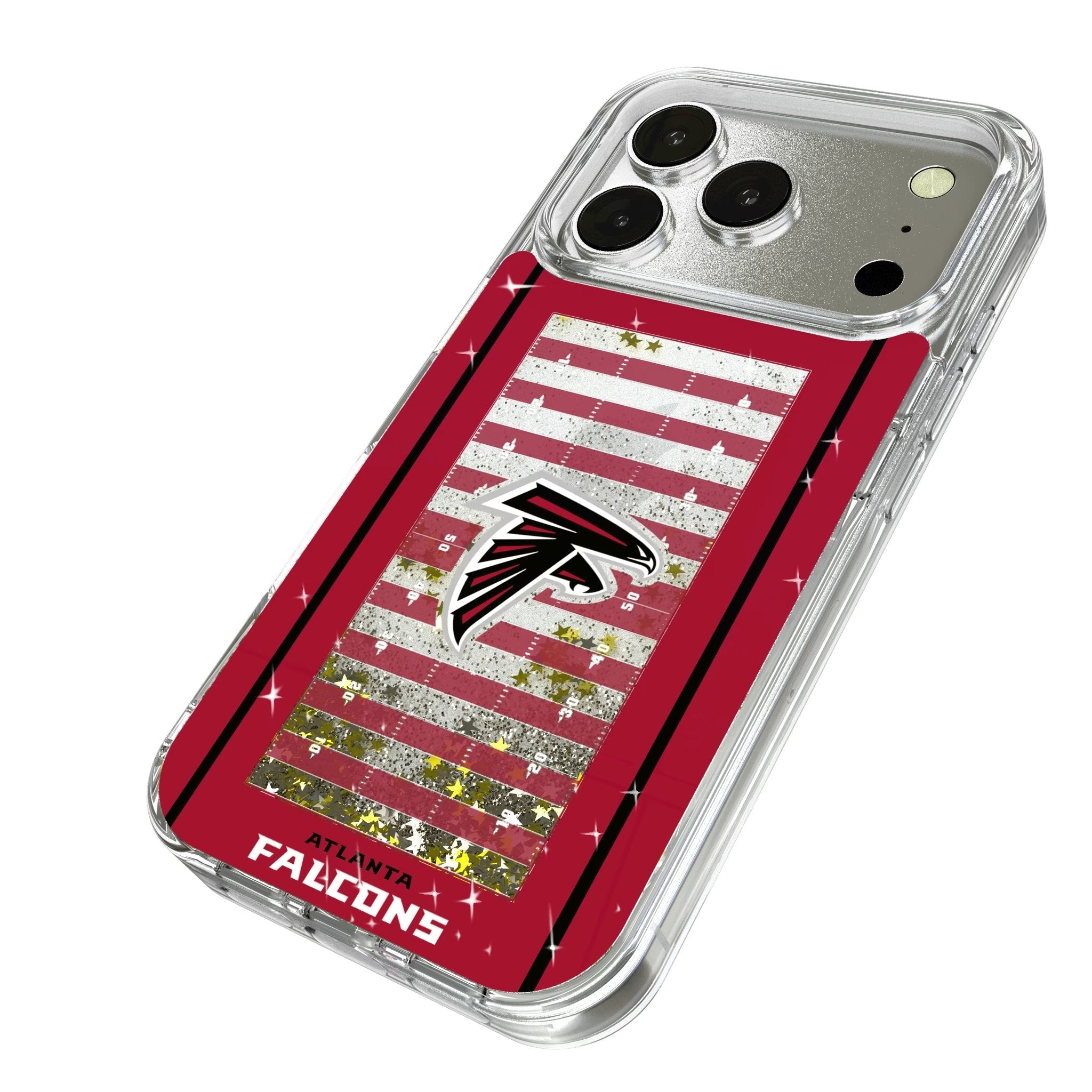 Atlanta Falcons Field Glitter Phone Case for Apple iPhone 17 Series