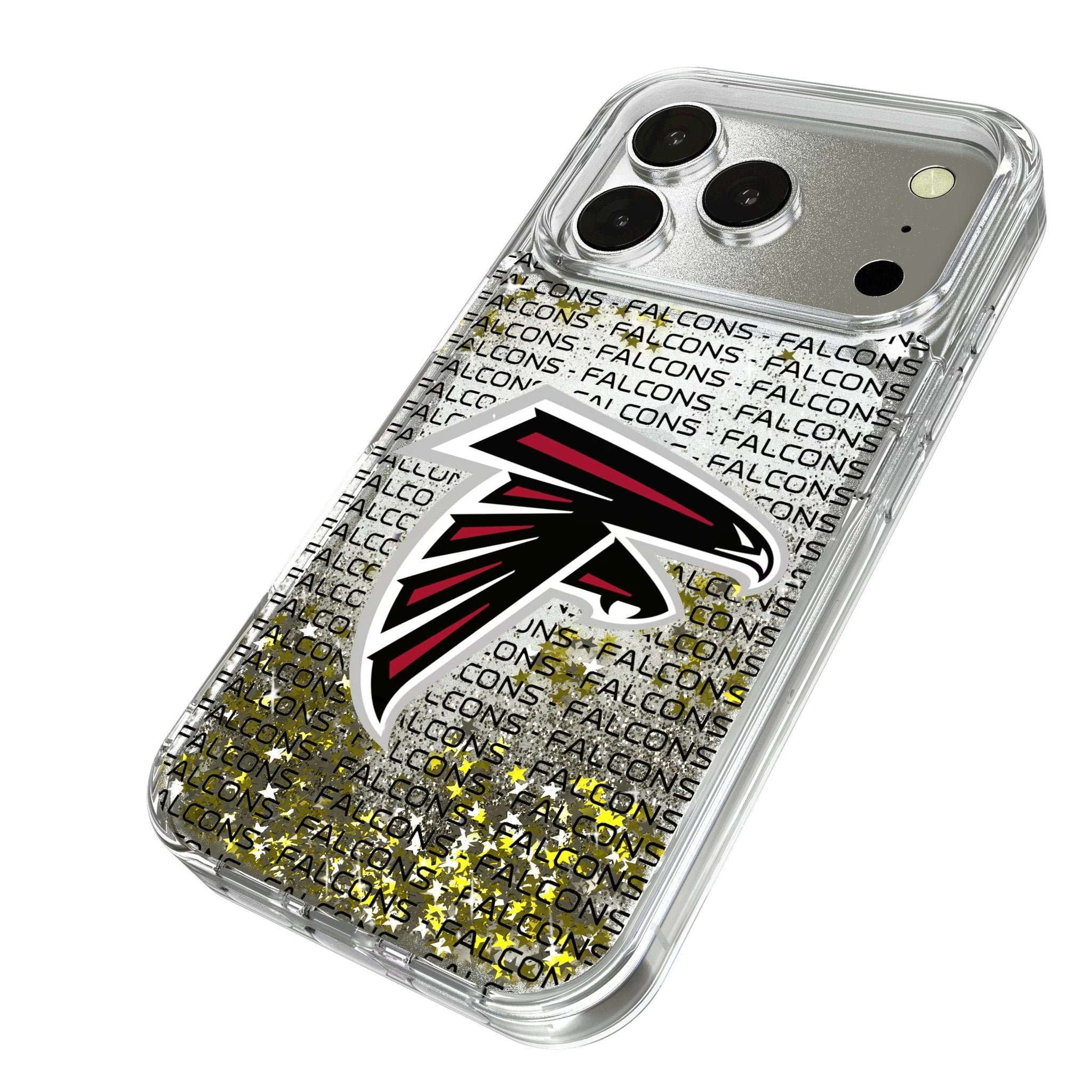Atlanta Falcons Text Backdrop Glitter Phone Case for Apple iPhone 17 Series 2