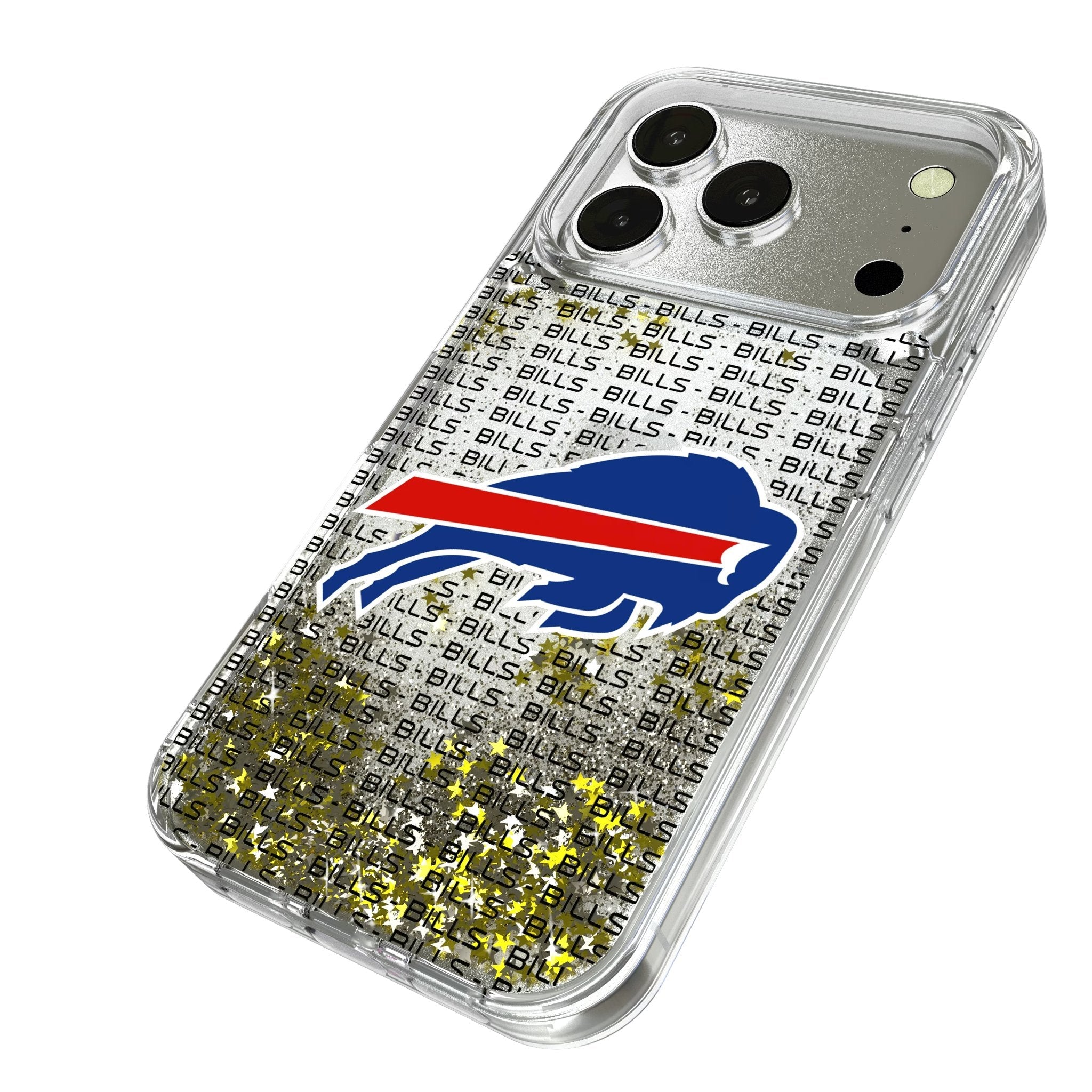 Buffalo Bills Text Backdrop Glitter Phone Case for Apple iPhone 17 Series 2