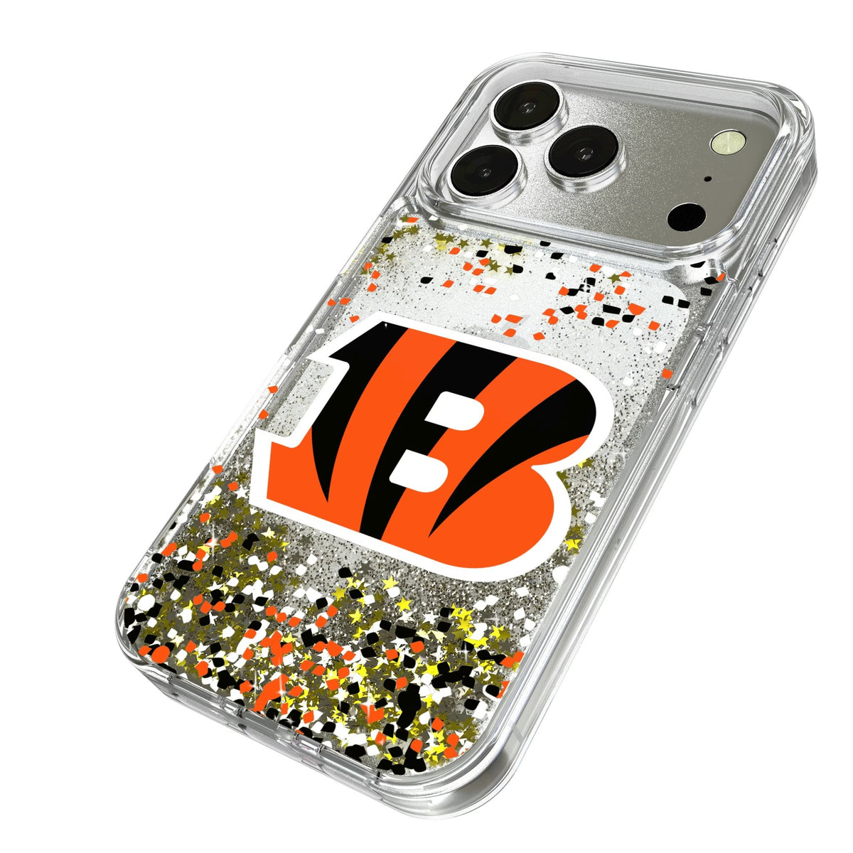 Cincinnati Bengals Confetti Glitter Phone Case for Apple iPhone 17 Series 2