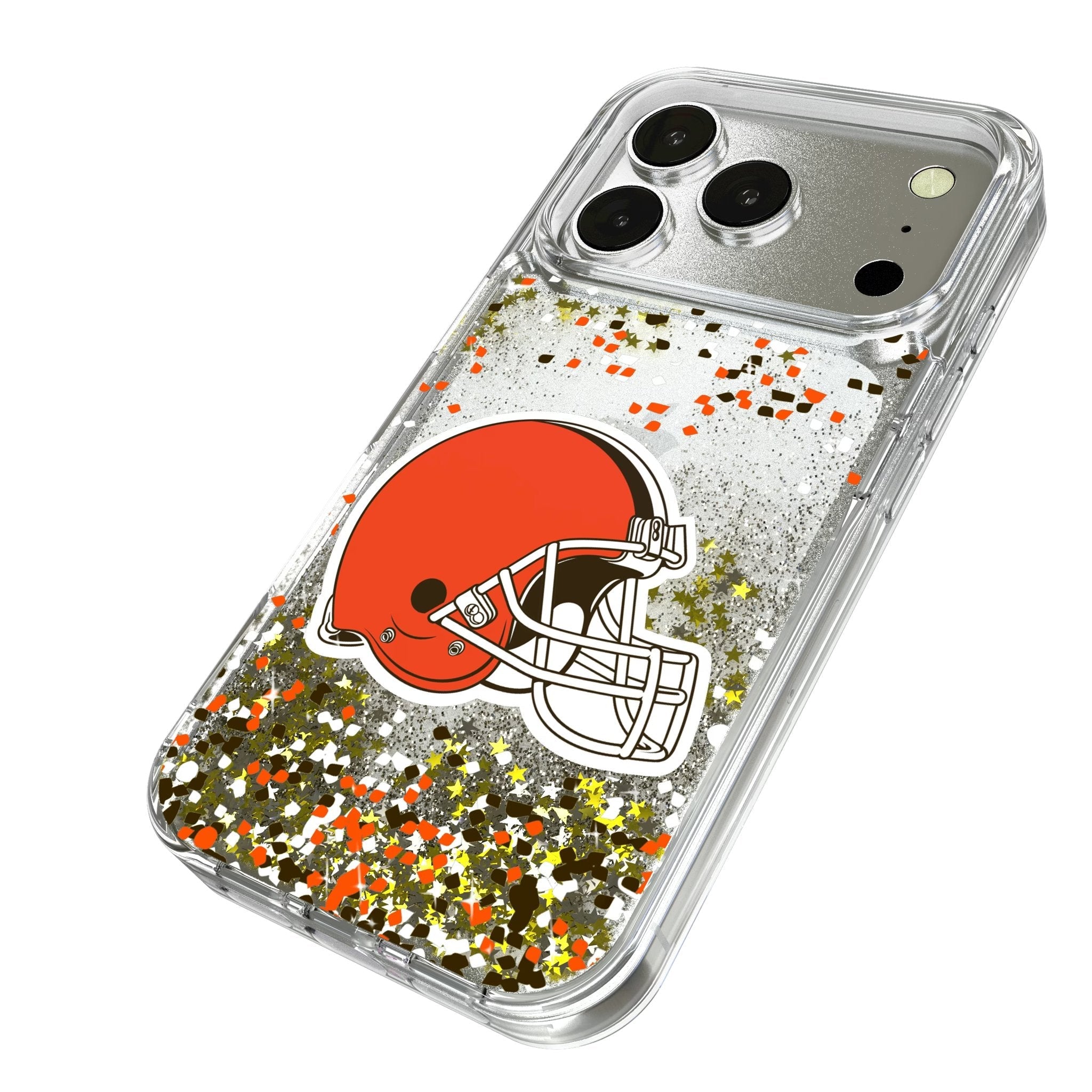 Cleveland Browns Confetti Glitter Phone Case for Apple iPhone 17 Series