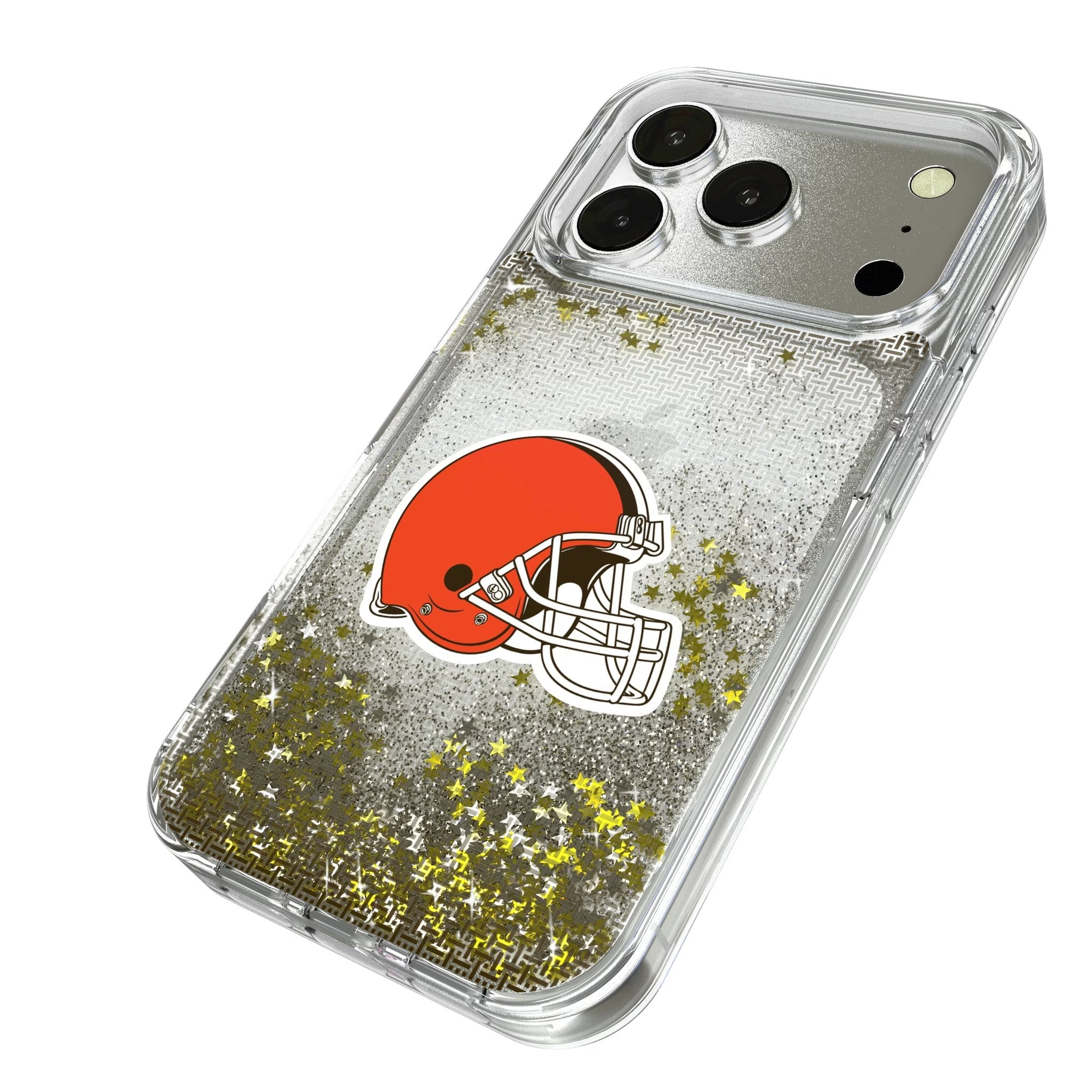 Cleveland Browns Linen Glitter Phone Case for Apple iPhone 17 Series