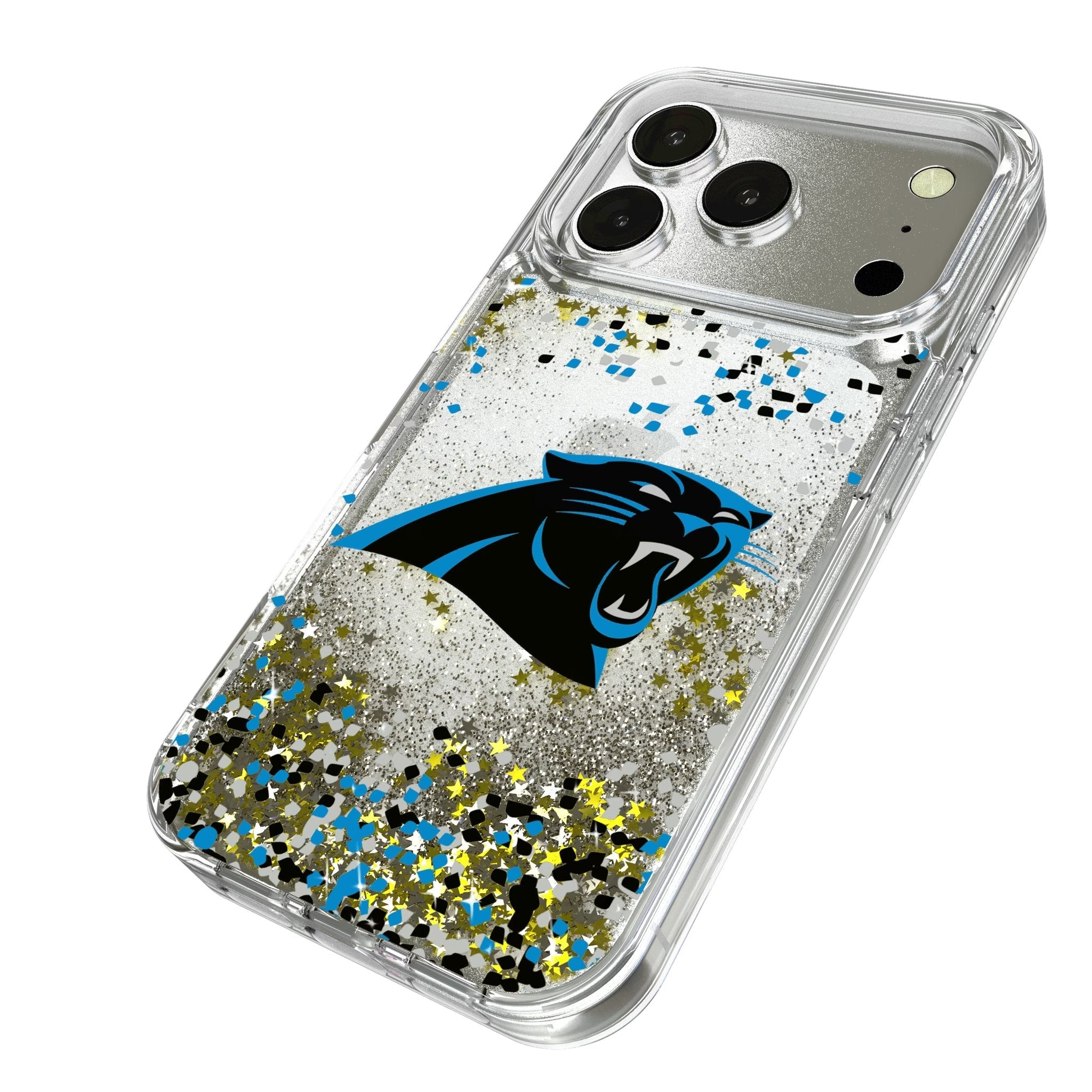 Carolina Panthers Confetti Glitter Phone Case for Apple iPhone 17 Series 2
