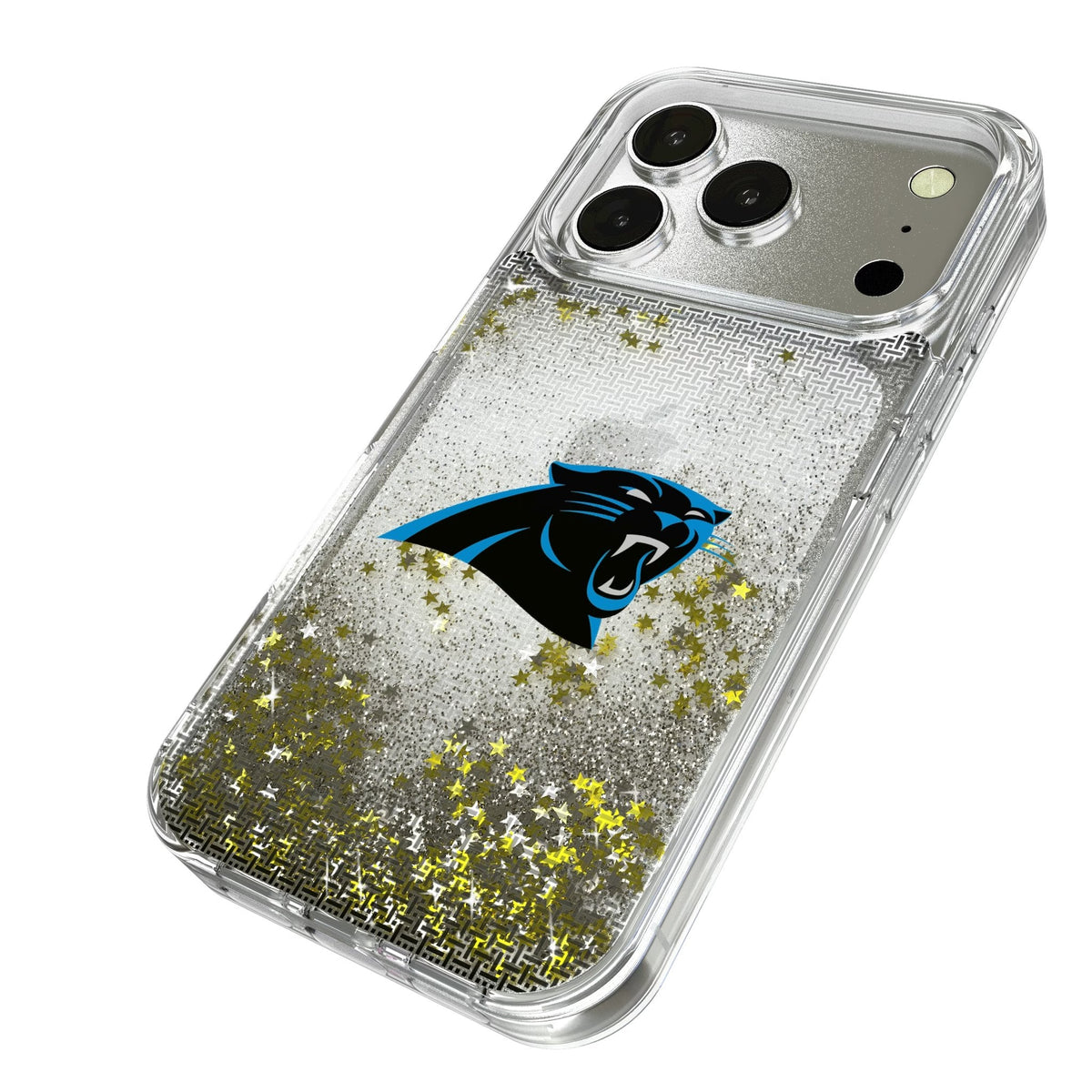 Carolina Panthers Linen Glitter Phone Case for Apple iPhone 17 Series 2