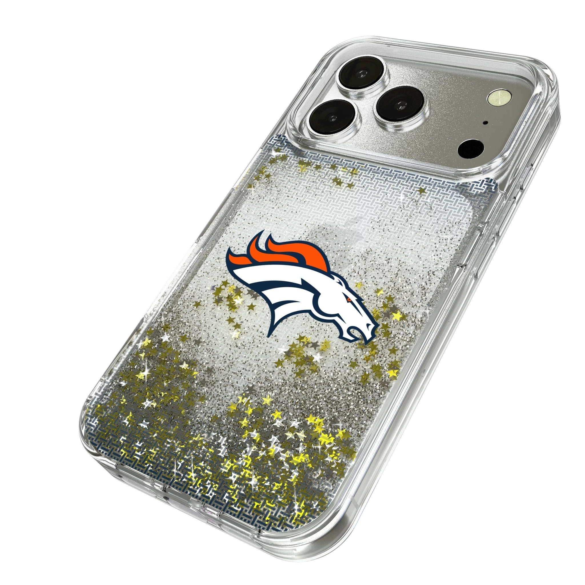 Denver Broncos Linen Glitter Phone Case for Apple iPhone 17 Series 2