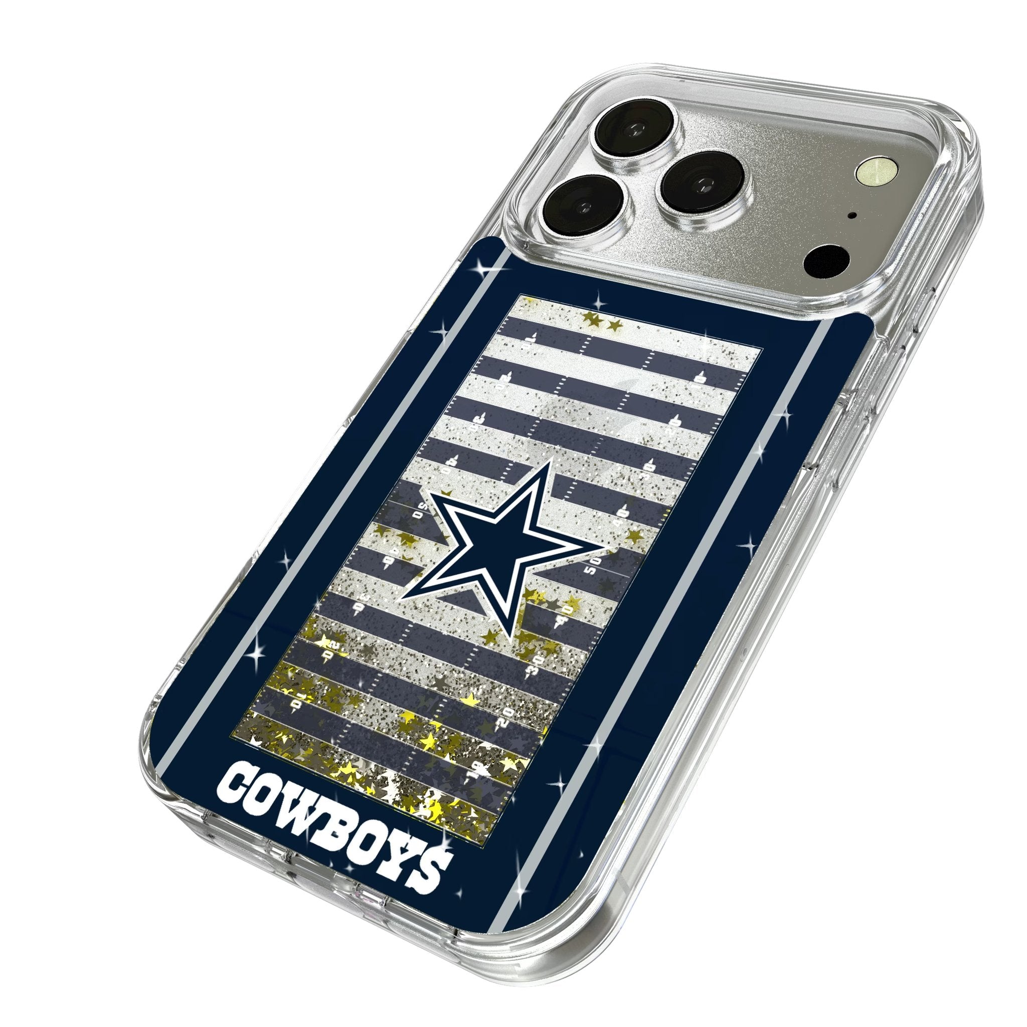 Dallas Cowboys Field Glitter Phone Case for Apple iPhone 17 Series