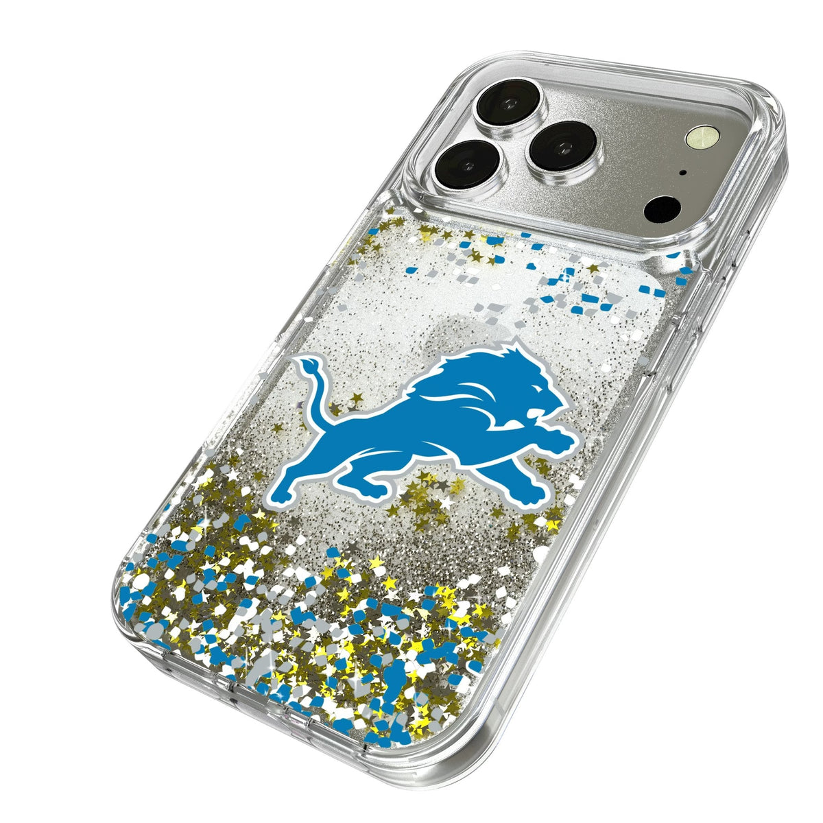 Detroit Lions Confetti Glitter Phone Case for Apple iPhone 17 Series 2