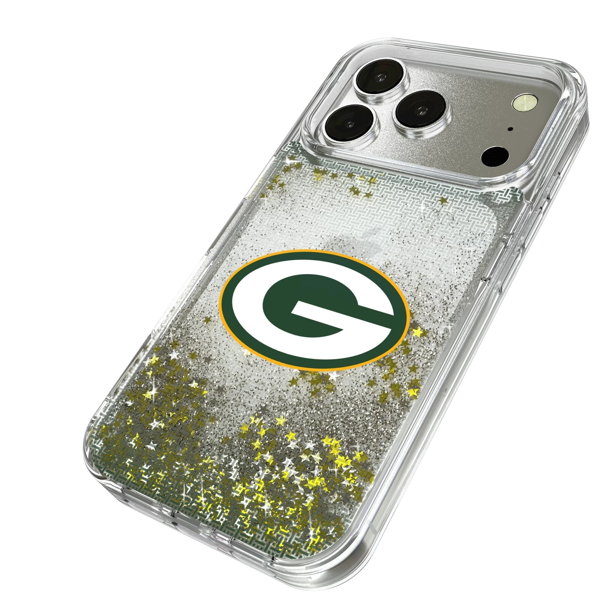 Green Bay Packers Linen Glitter Phone Case for Apple iPhone 17 Series