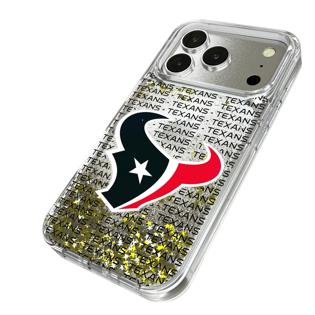 Houston Texans Text Backdrop Glitter Phone Case for Apple iPhone 17 Series 2