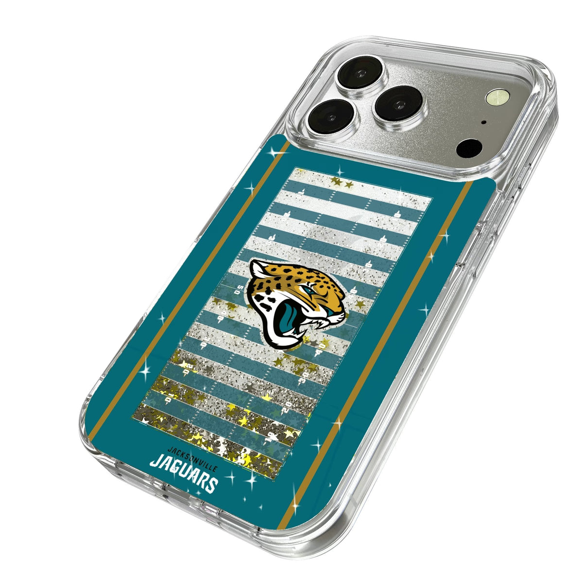 Jacksonville Jaguars Field Glitter Phone Case for Apple iPhone 17 Series 2