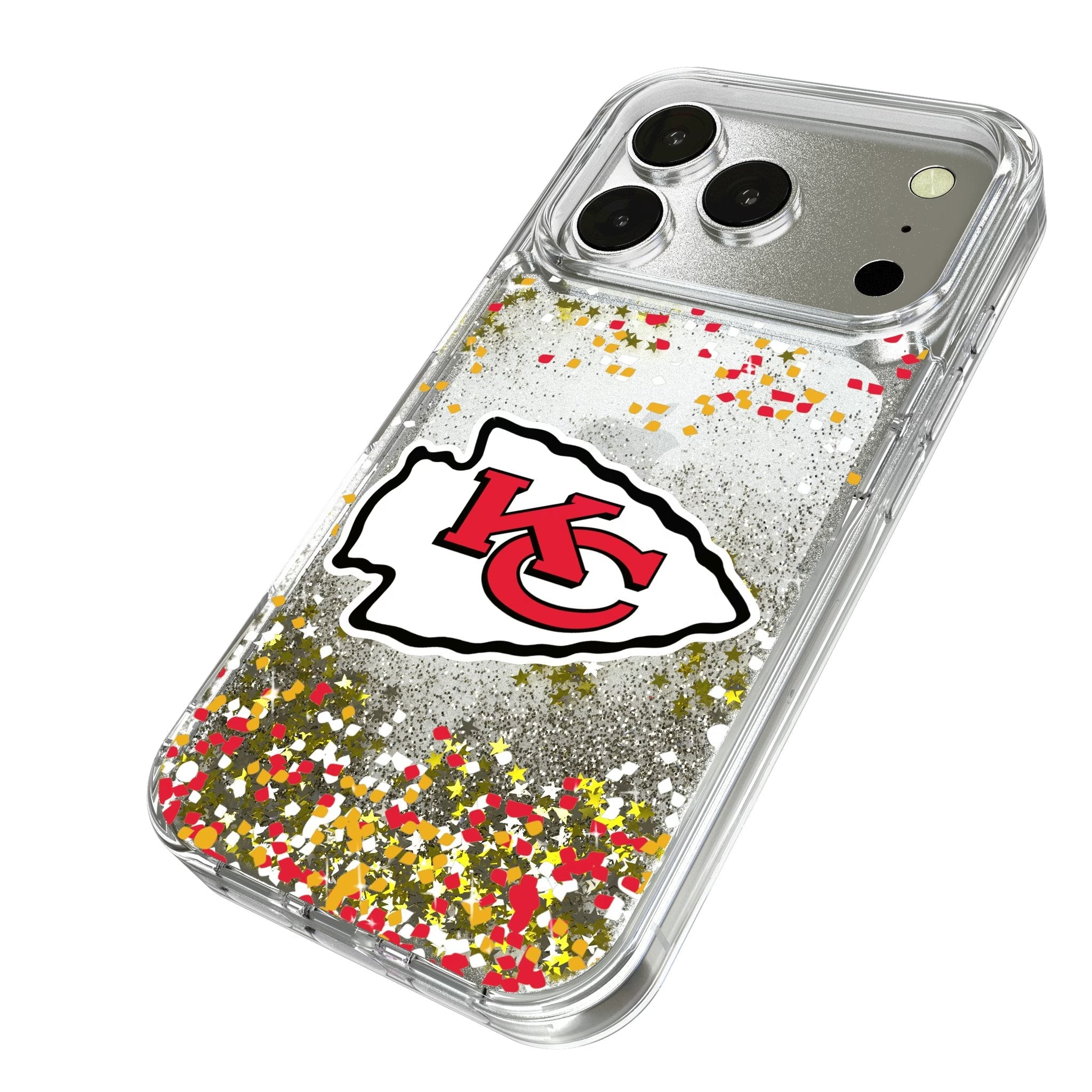 Kansas City Chiefs Confetti Glitter Phone Case for Apple iPhone 17 Series