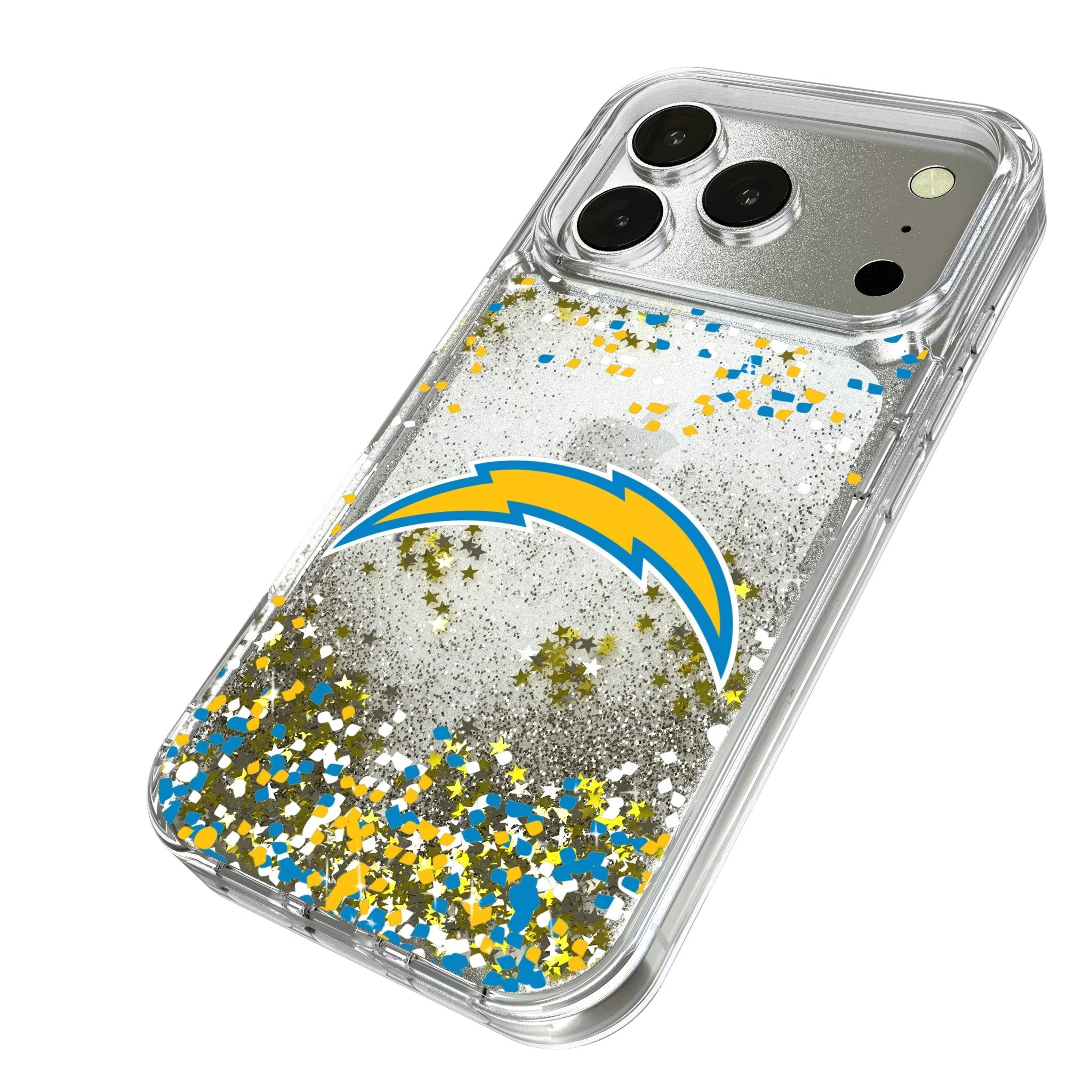 Los Angeles Chargers Confetti Glitter Phone Case for Apple iPhone 17 Series 2