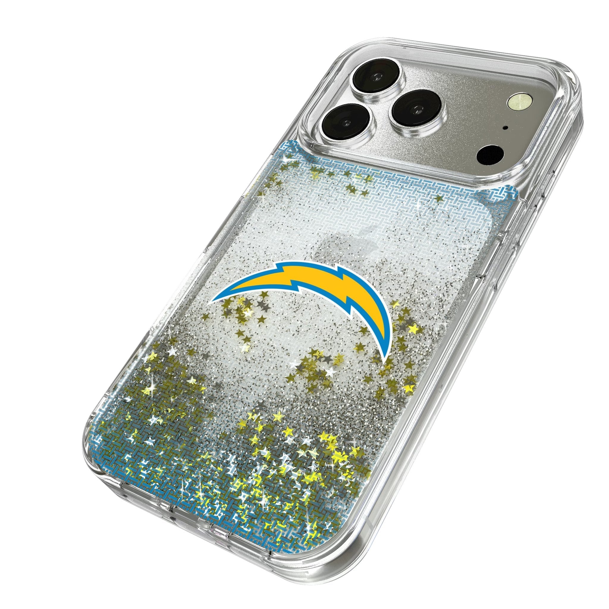 Los Angeles Chargers Linen Glitter Phone Case for Apple iPhone 17 Series 2