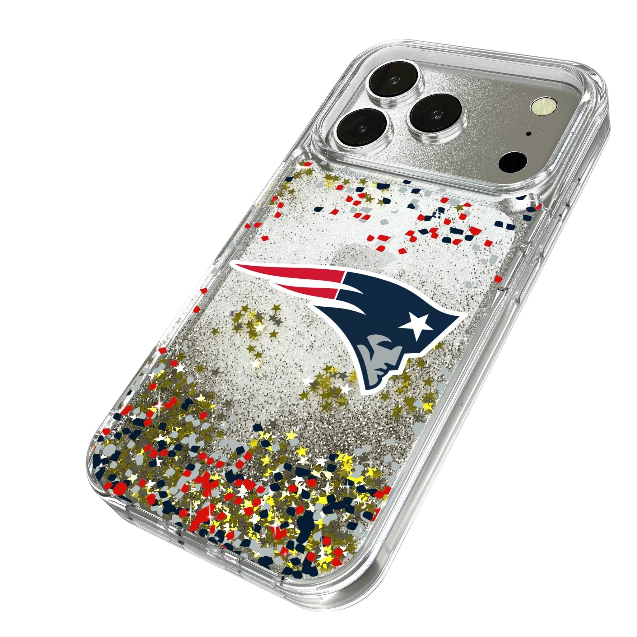 New England Patriots Confetti Glitter Phone Case for Apple iPhone 17 Series 2