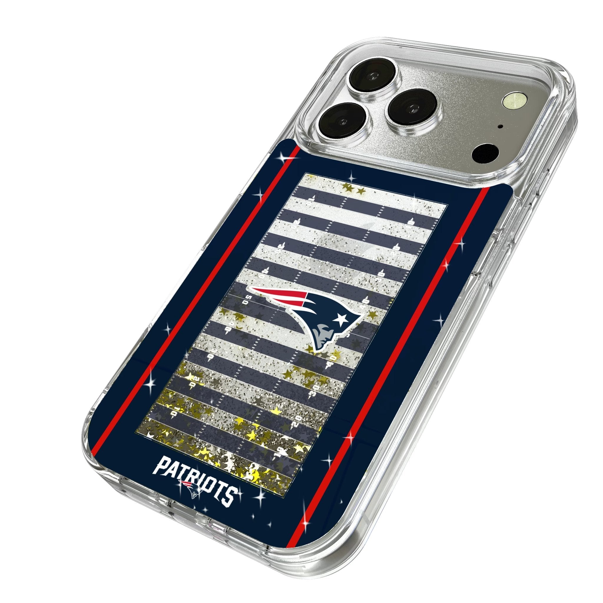 New England Patriots Field Glitter Phone Case for Apple iPhone 17 Series 2