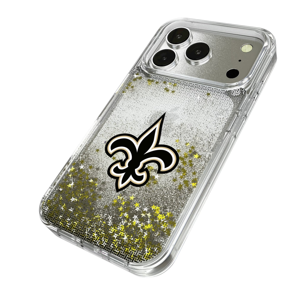New Orleans Saints Linen Glitter Phone Case for Apple iPhone 17 Series 2