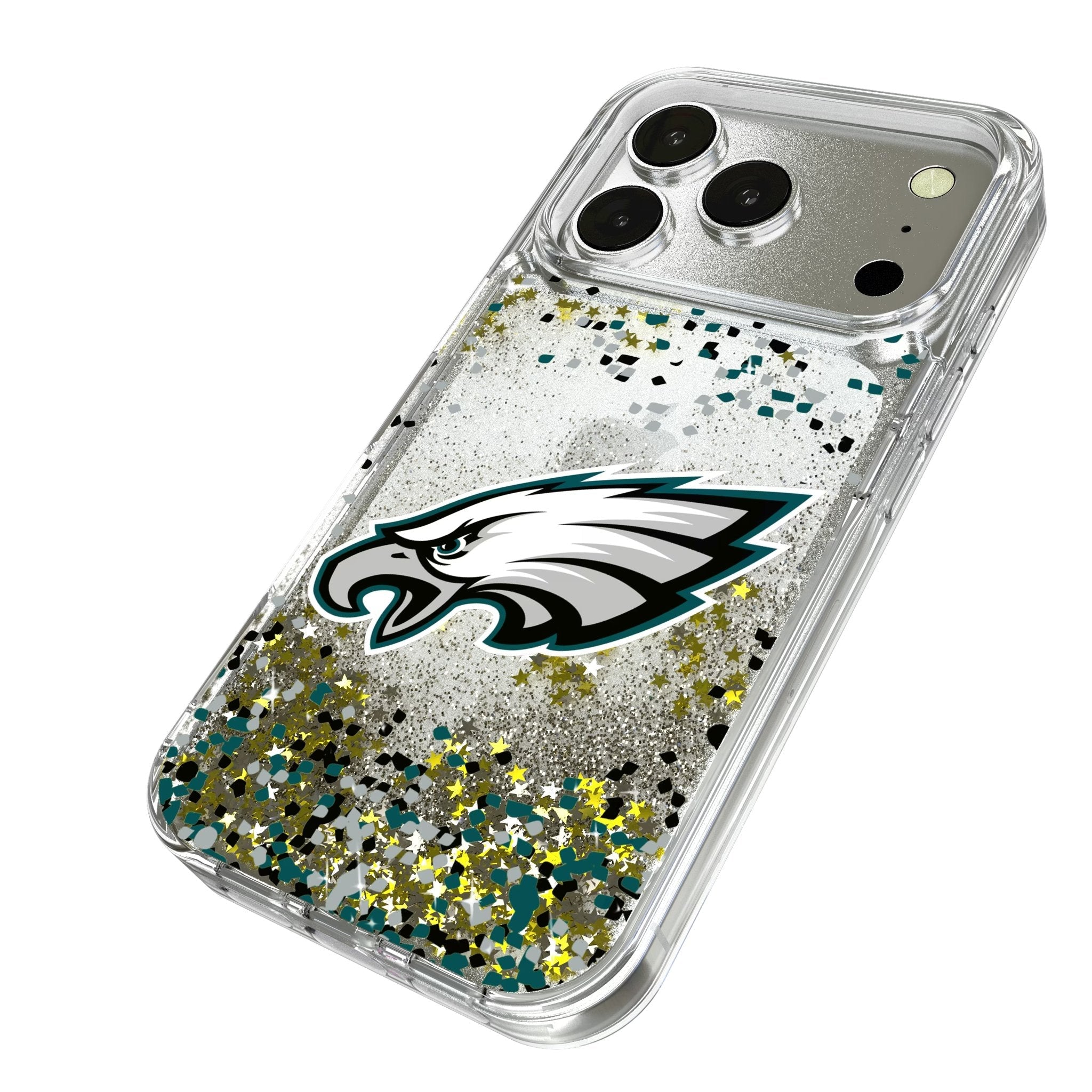Philadelphia Eagles Confetti Glitter Phone Case for Apple iPhone 17 Series 2