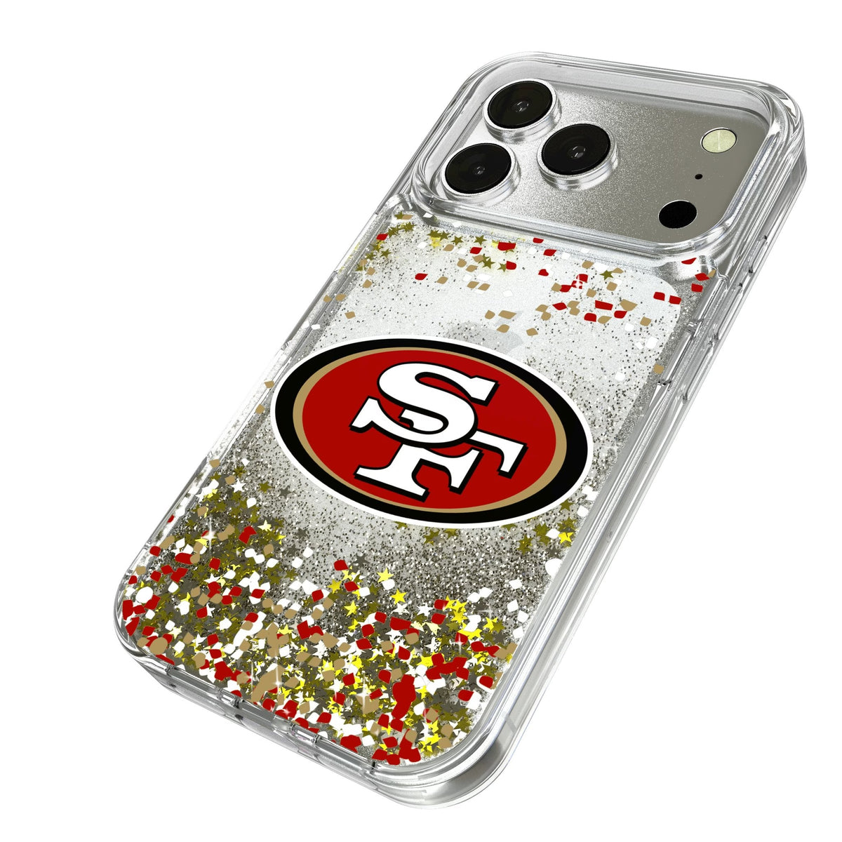 San Francisco 49ers Confetti Glitter Phone Case for Apple iPhone 17 Series