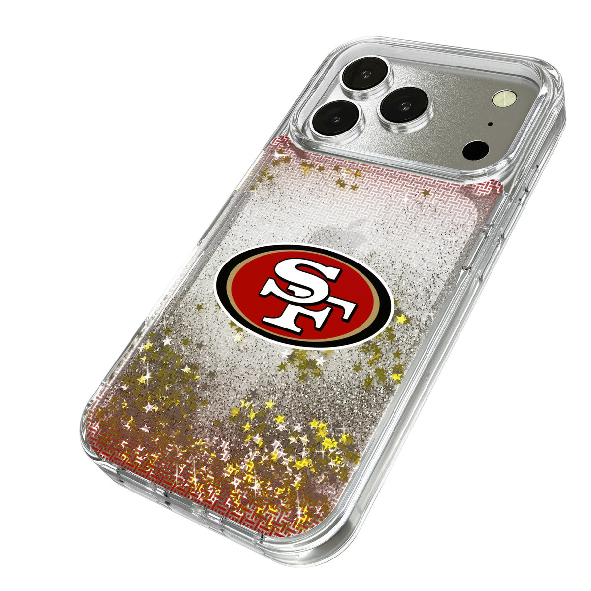 San Francisco 49ers Linen Glitter Phone Case for Apple iPhone 17 Series