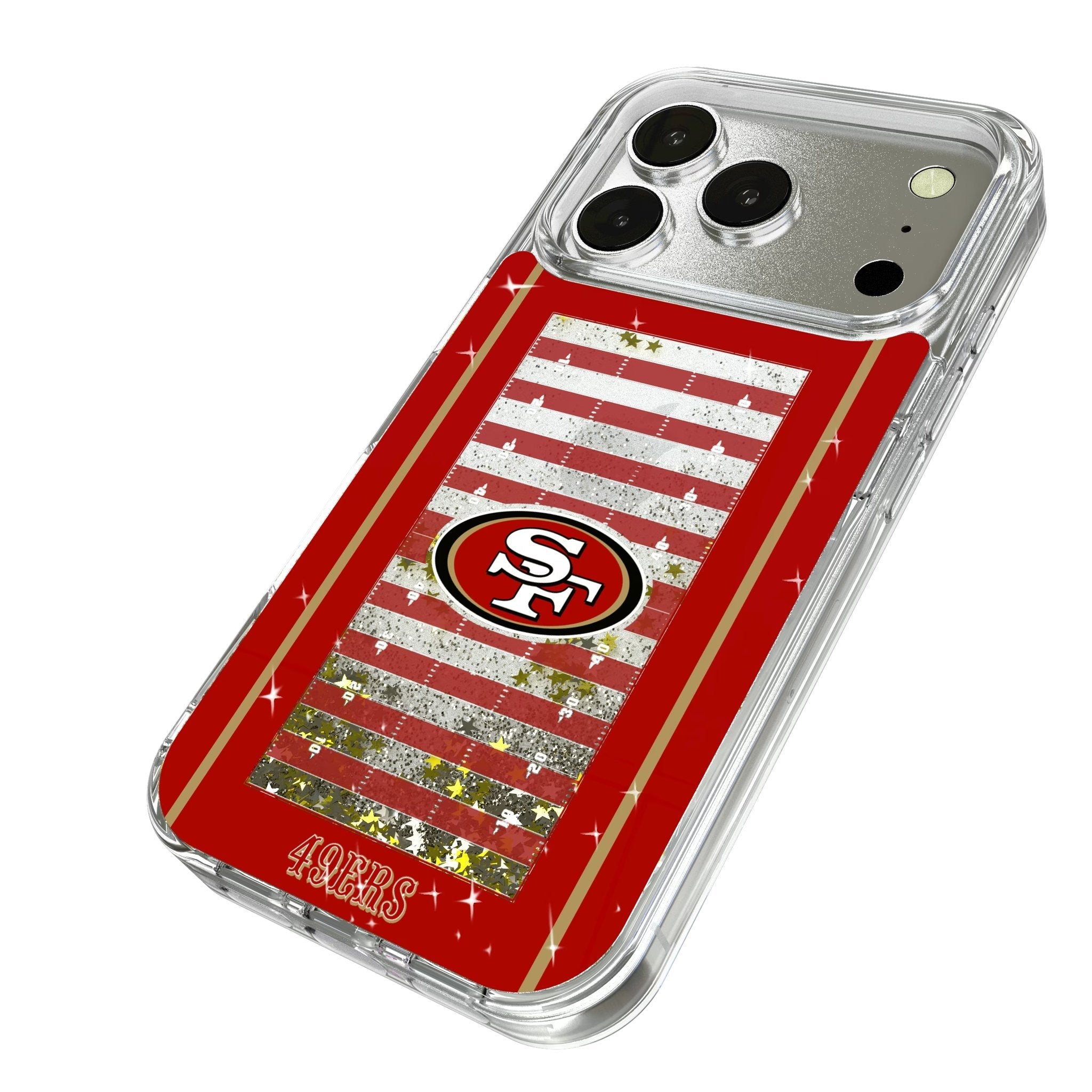San Francisco 49ers Field Glitter Phone Case for Apple iPhone 17 Series 2